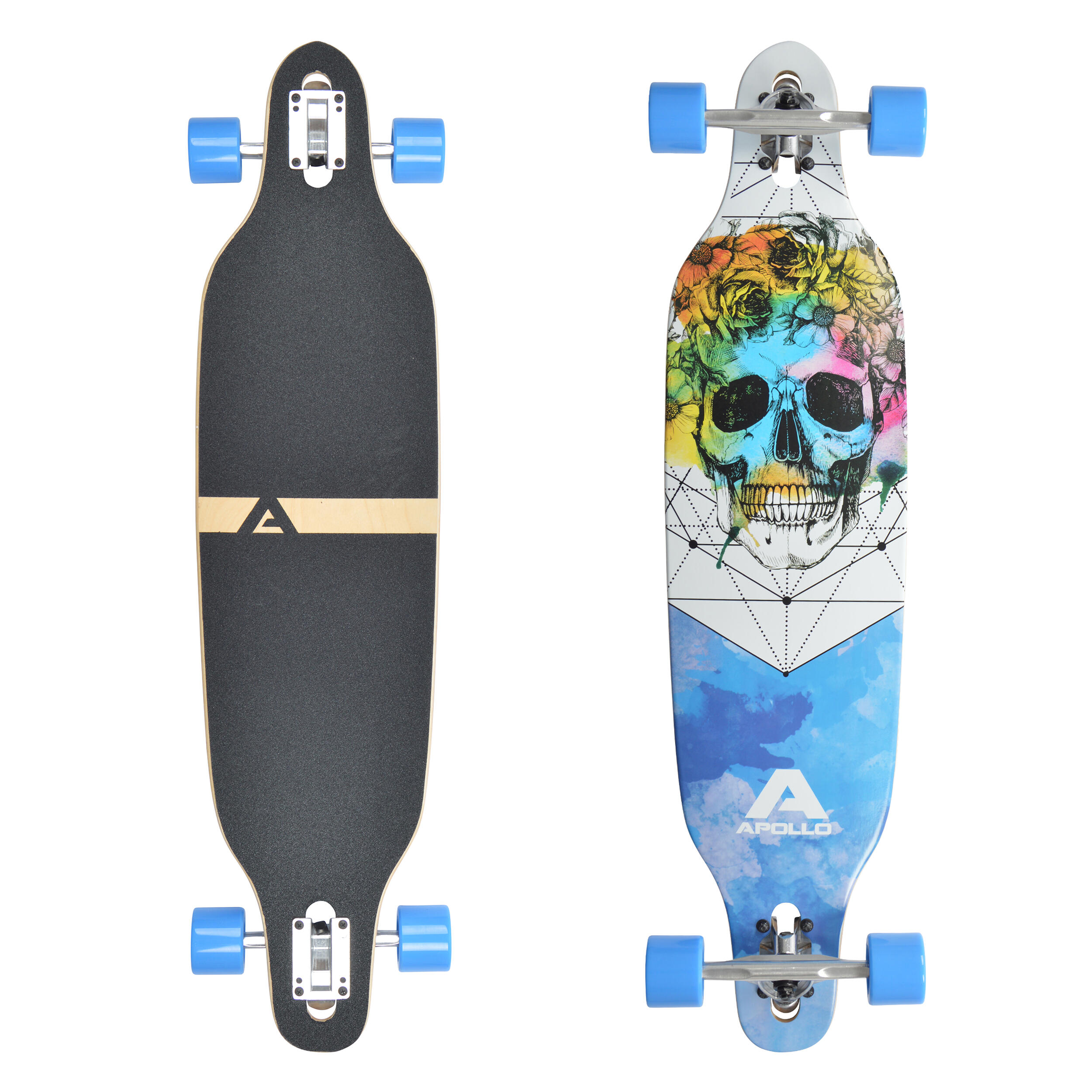 Longboard 38" Deskorolka Bambusowa dla Nastolatków i Dorosłych ABEC-9 Flex 2