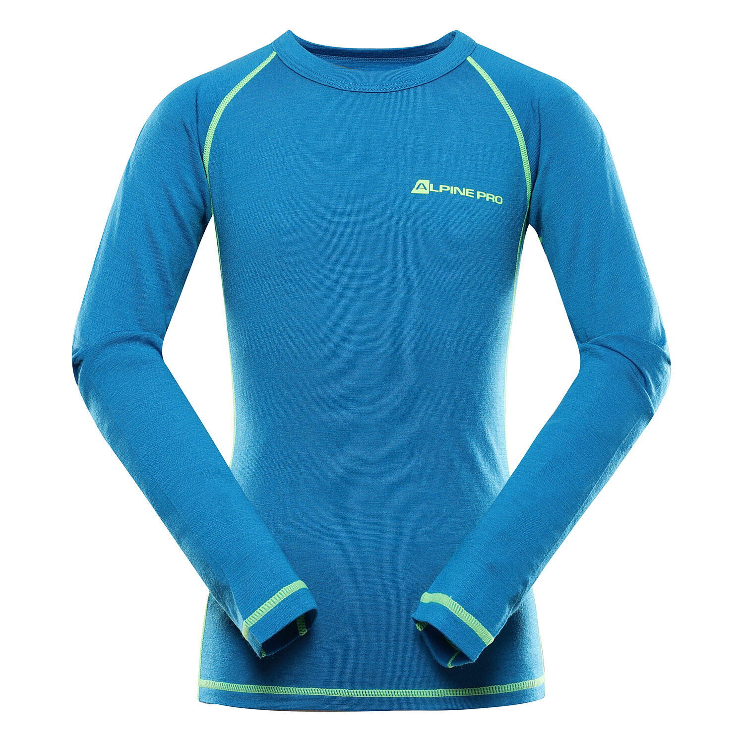 Koszulka dziecięca turystyczna z wełną merino 87% Alpine Pro Mereno