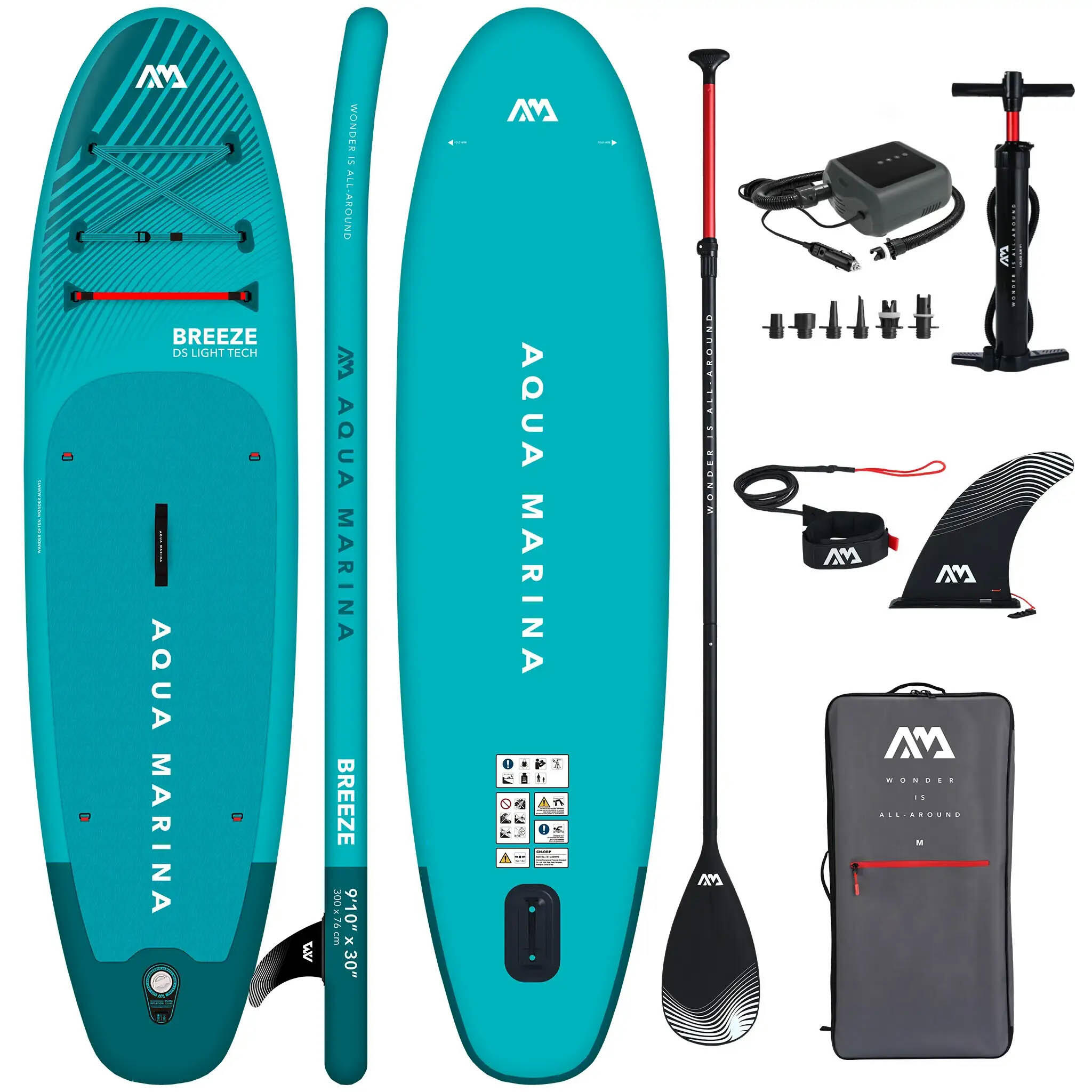 Deska SUP Pompowana Aqua Marina Breeze 300 cm Niebieski + Pompka PBG 6