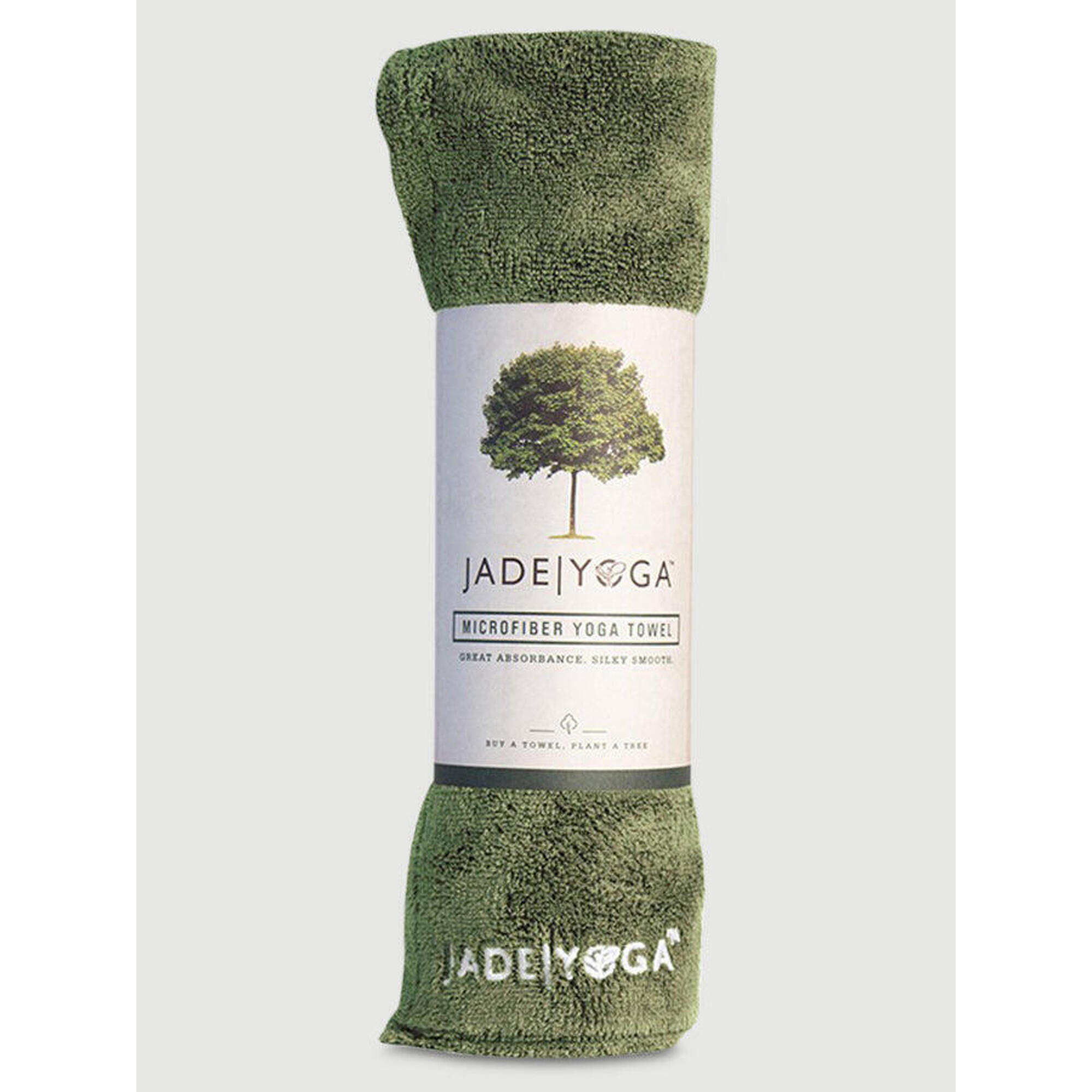 Ręcznik do jogi Jade Yoga Harmony - Oliwkowy Zielony