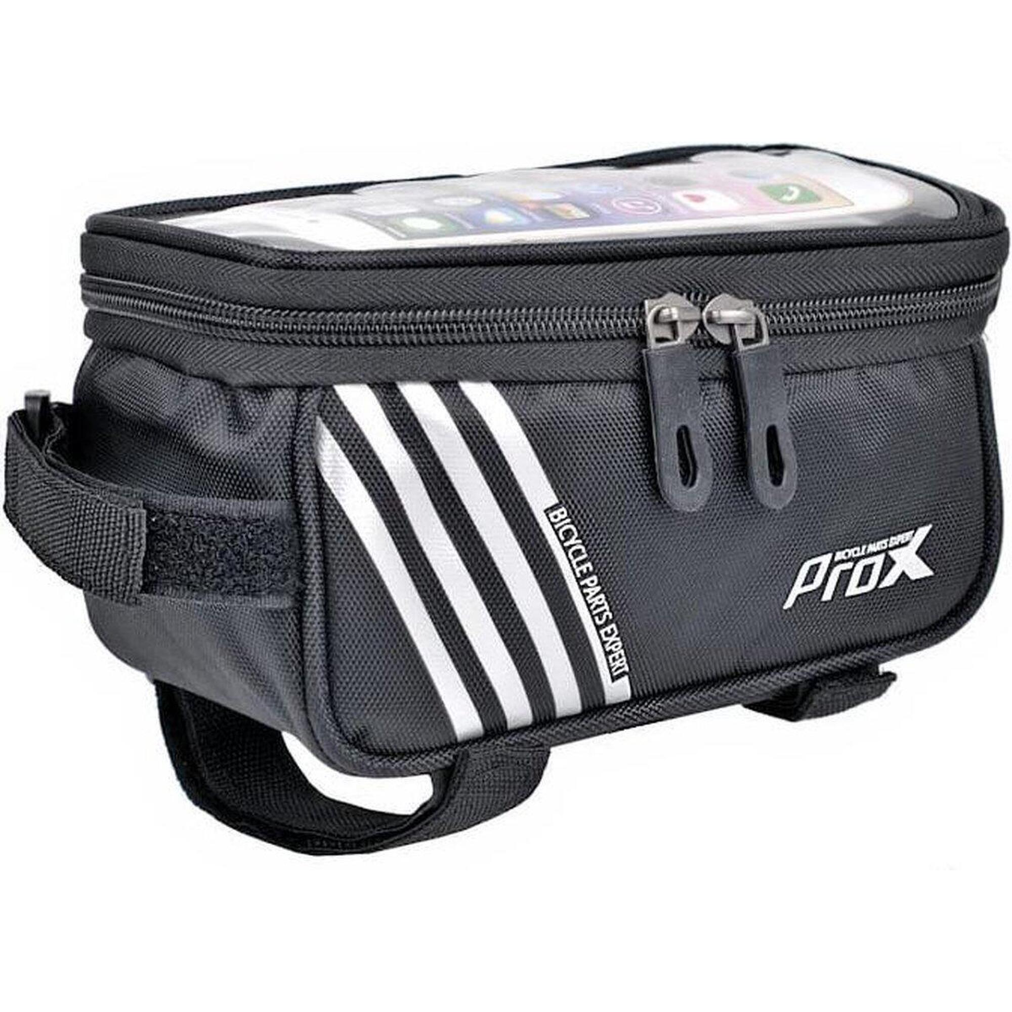 Sakwa rowerowa Prox na ramę Nevada 207 szara na smartphone 5,7