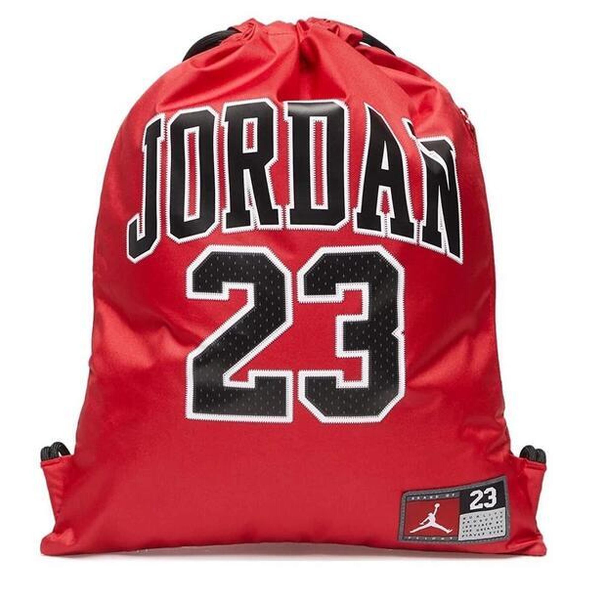 Worek szkolny gimnastyczny Air Jordan Jersey Gym Sack Red 9A0757-R78