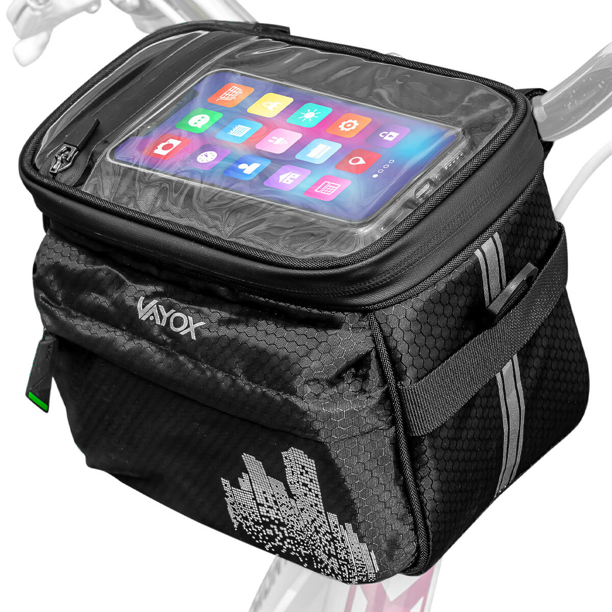 Sakwa rowerowa na kierownicę VAYOX VA0167 z etui na telefon 4,6l