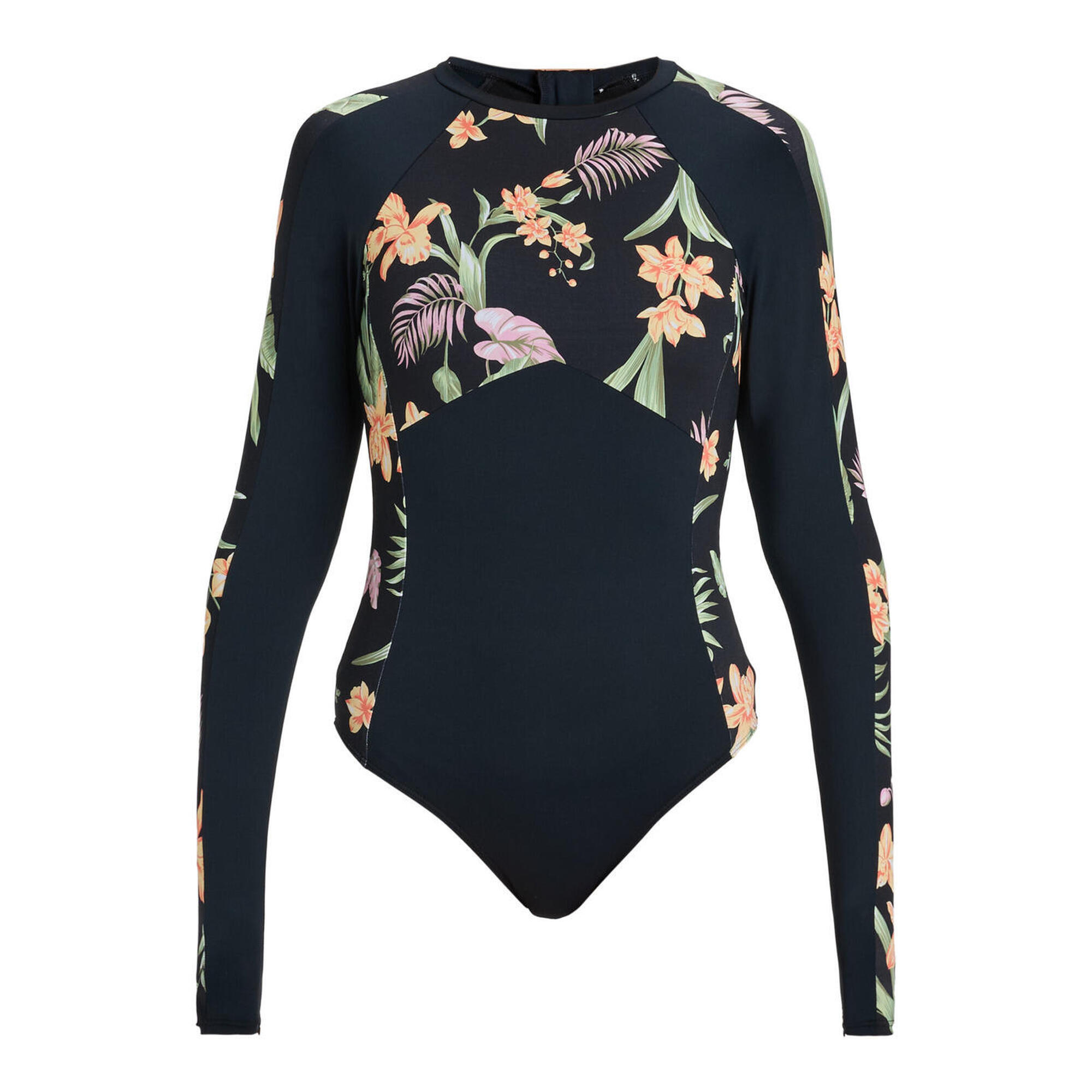 Strój kąpielowy z długim rękawem dla Kobiety FASHION Czarny