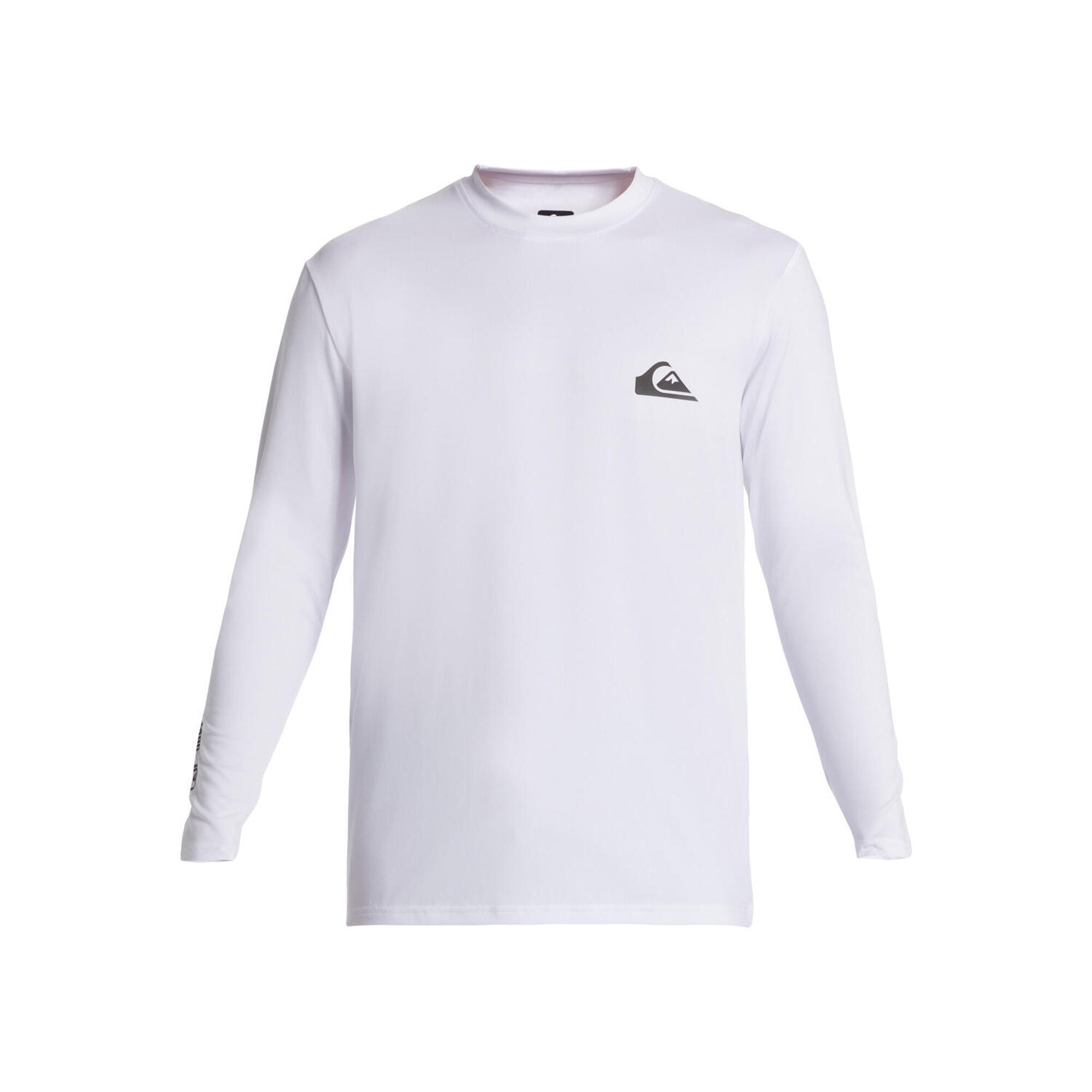 Koszulka surfingowa z długim rękawem UPF 50 dla Mężczyzn EVERYDAY SURF Biały