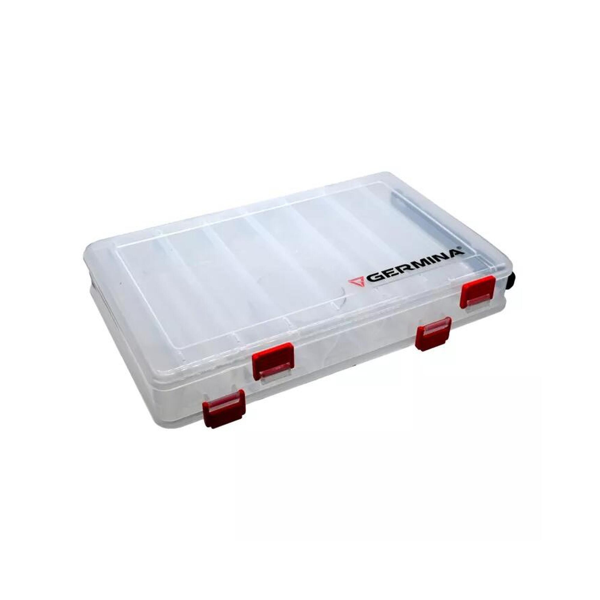 Pudełko wędkarskie na przynęty Germina Clear 18.5x27.5x5 cm