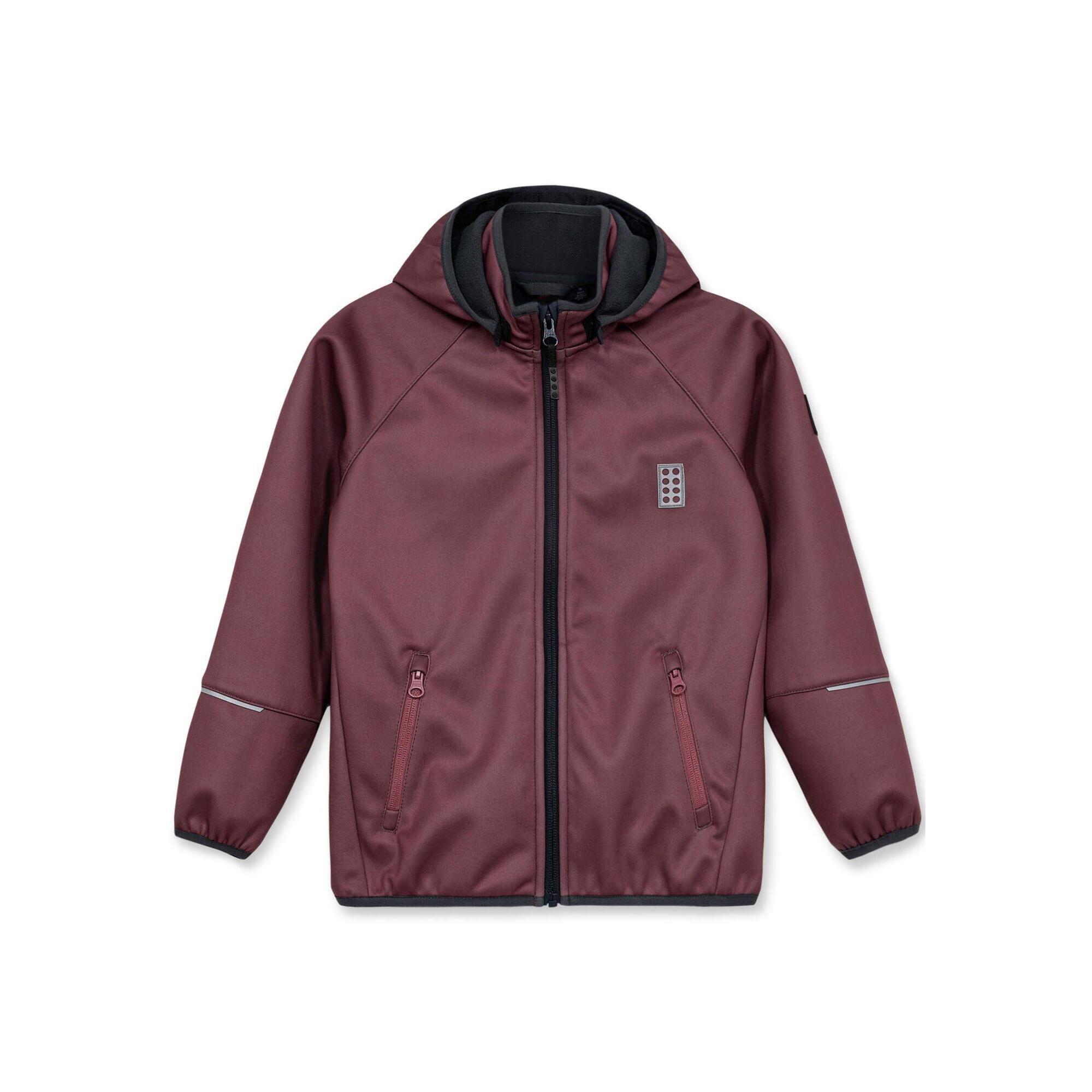Kurtka Dziecięca Softshell z Membraną LEGO Sky 764 Bordowa