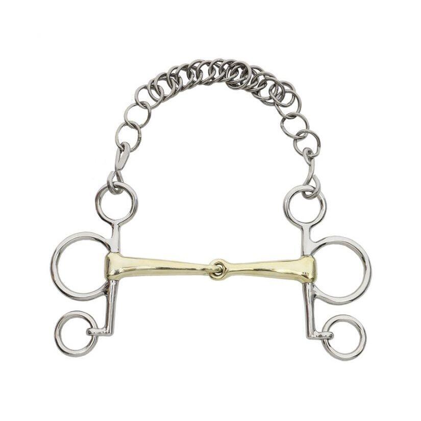 Przegubowy baby pelham dla koni Kavalkade Kavalbit