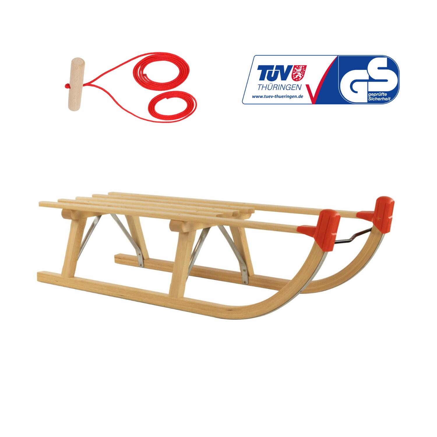 Sanki drewniane AD324/D90/AD299 Zestaw ze sznurkiem DUO HOLL