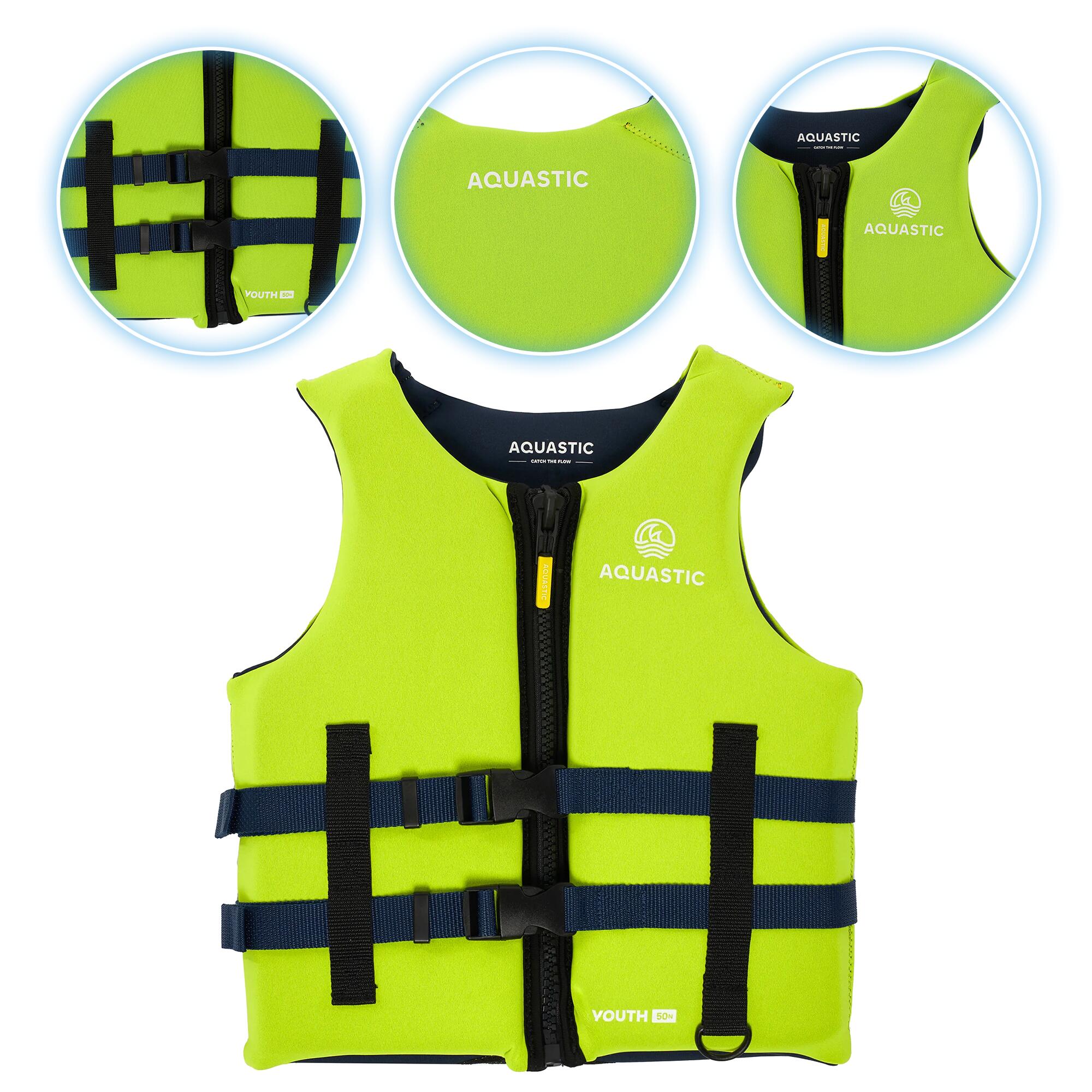 Kamizelka asekuracyjna dziecięca AQUASTIC Youth 50N