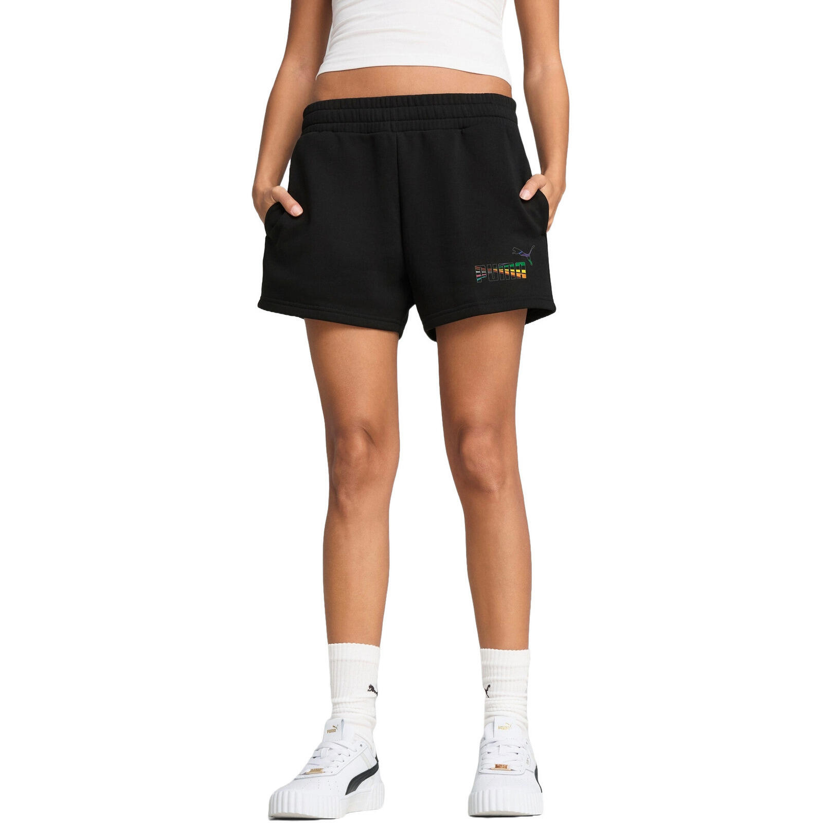 Szorty damskie Puma Love United Mid rise Shorts 4