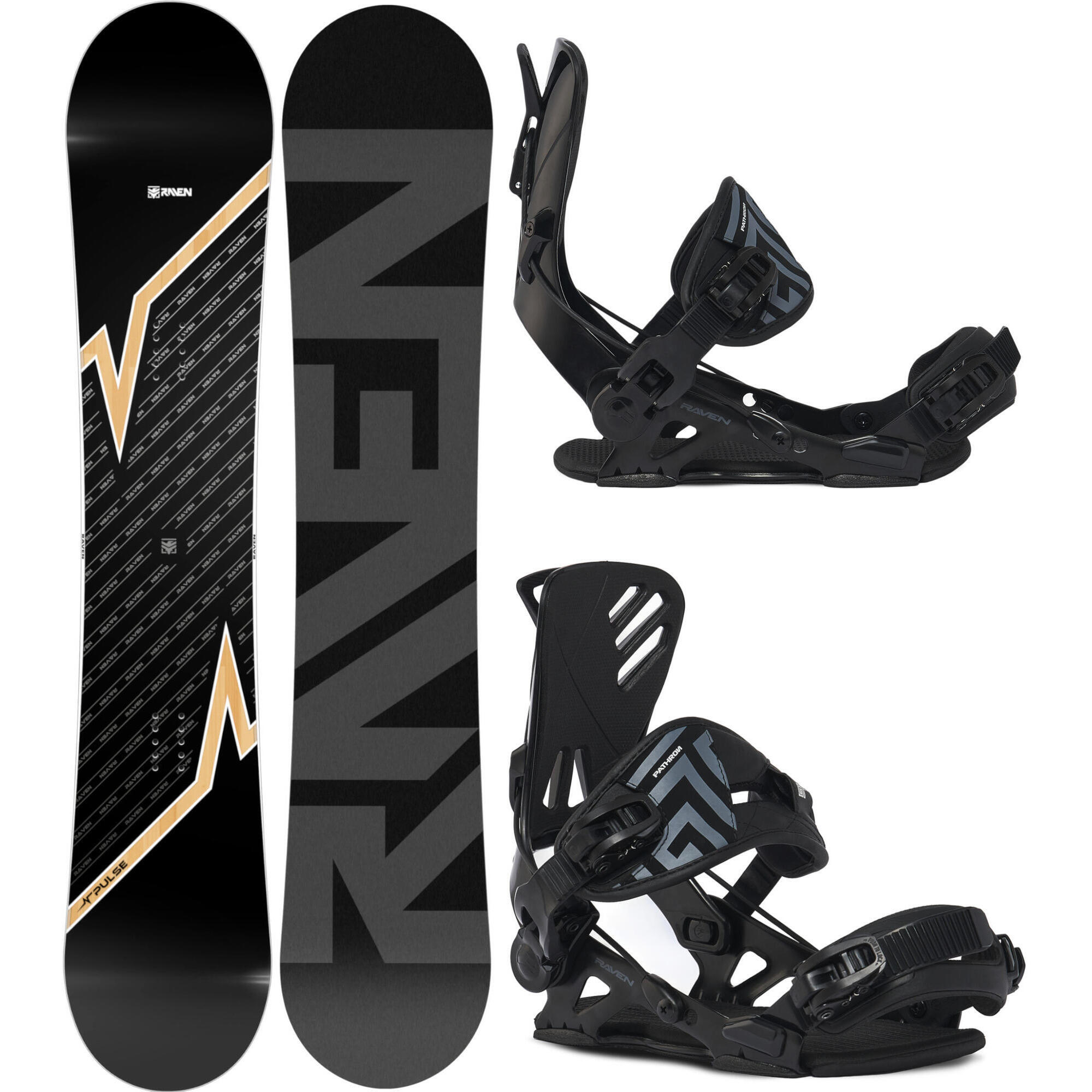 Zestaw Deska snowboardowa Raven Pulse + wiązania Raven PRO GT ALU