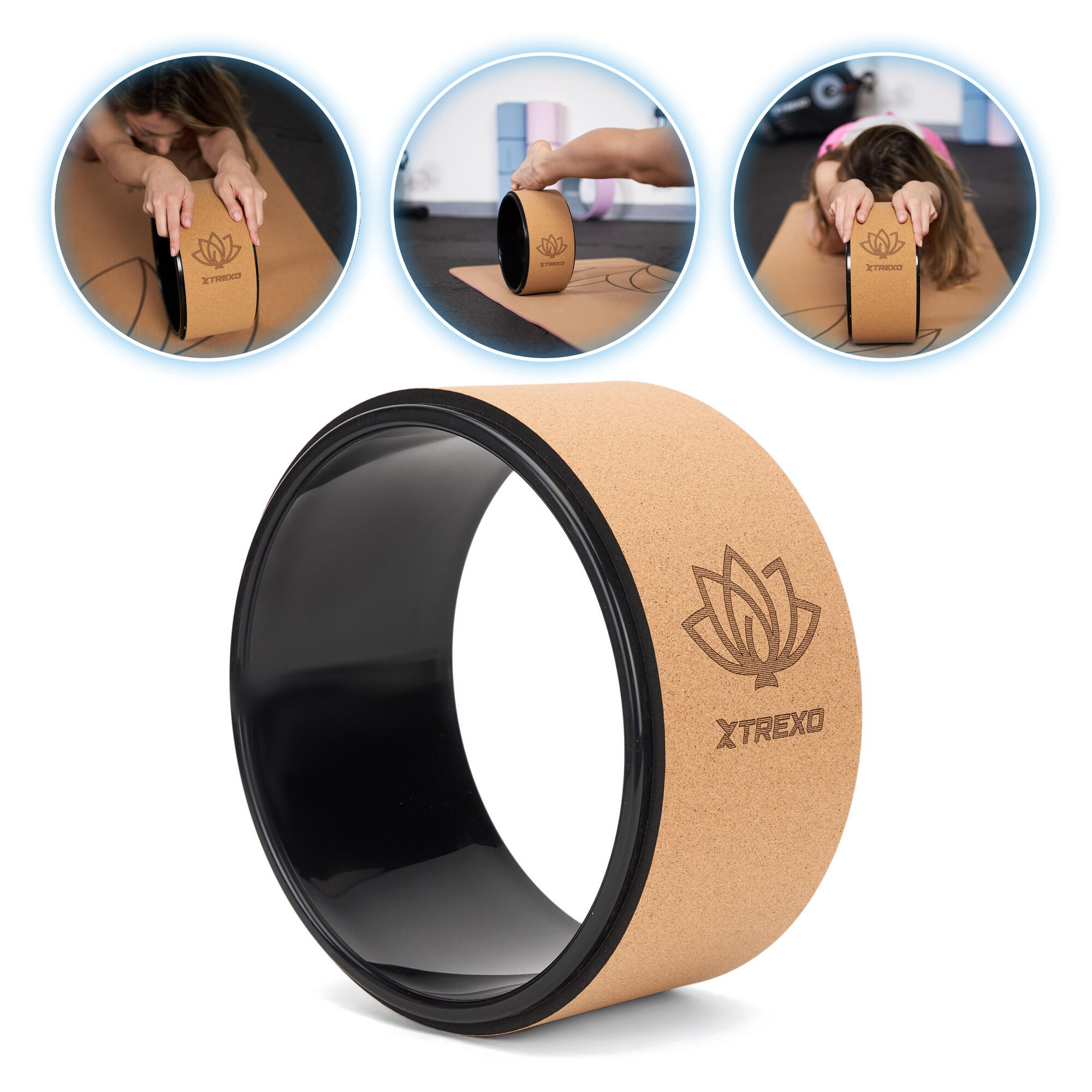 Obręcz do jogi XTREXO korkowa TXO-B4Z024-NC