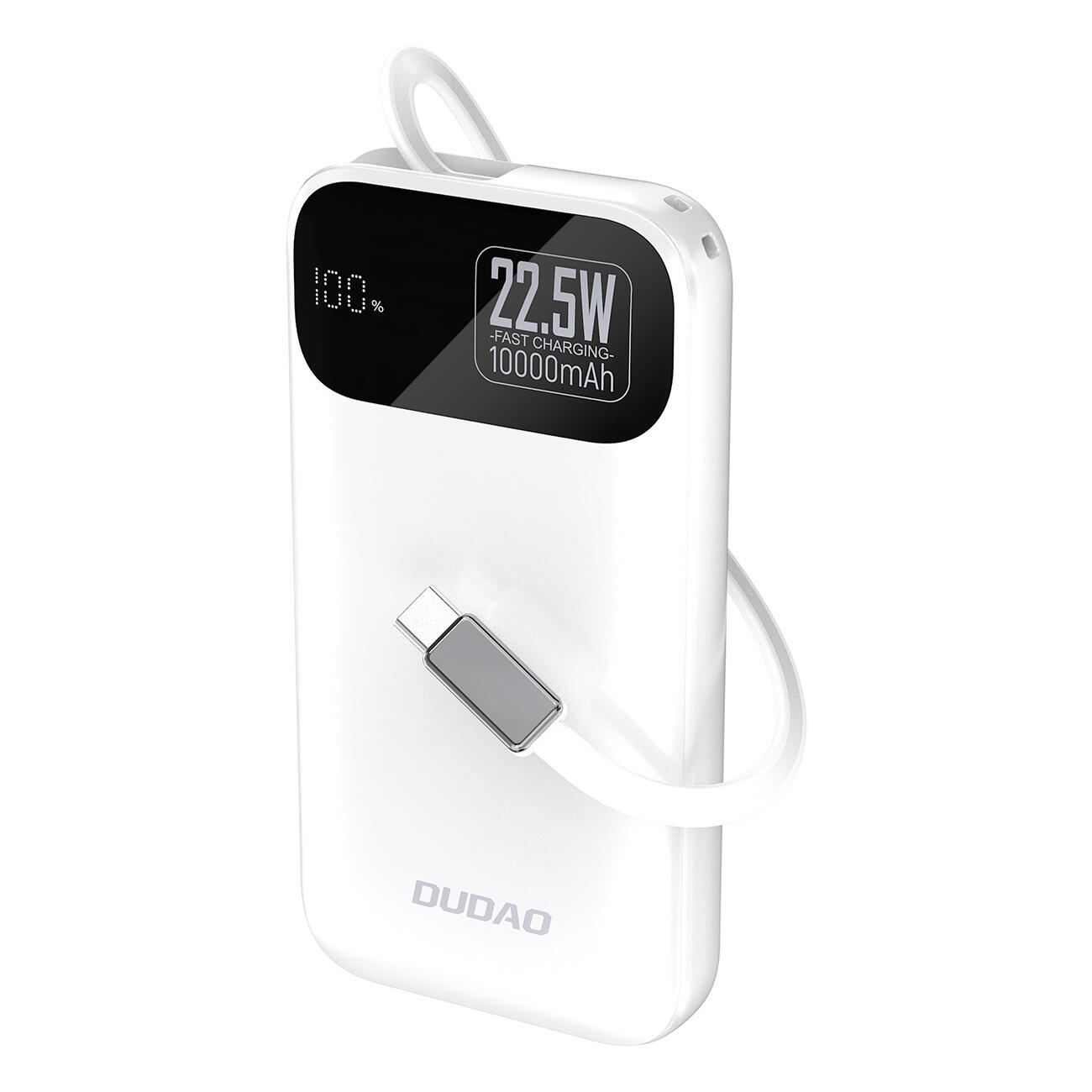 Powerbank Dudao k31 10000 mAh 22,5W pd z wbudowanym kablem