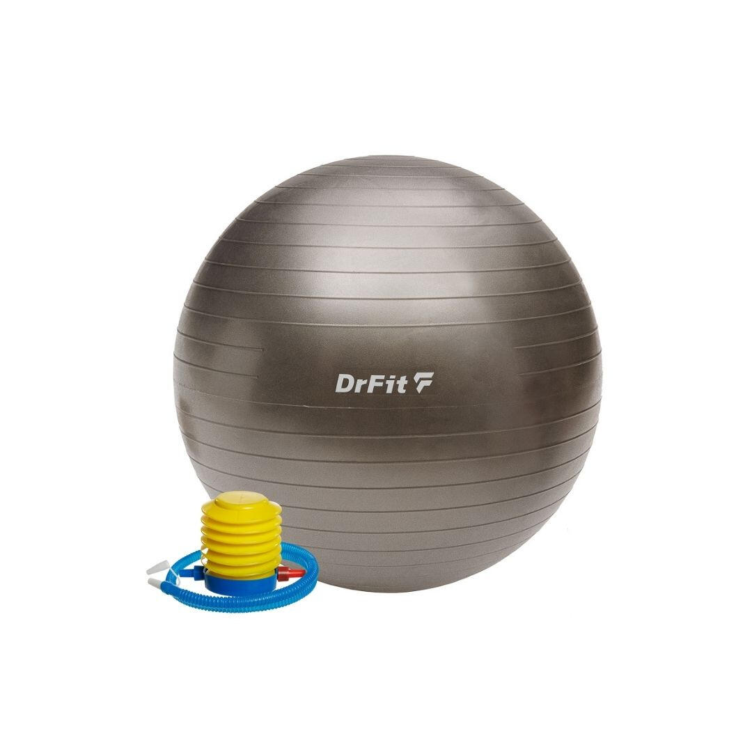 Piłka gimnastyczna gym ball do ćwiczeń gimnastycznych i fitness z pompką DrFit