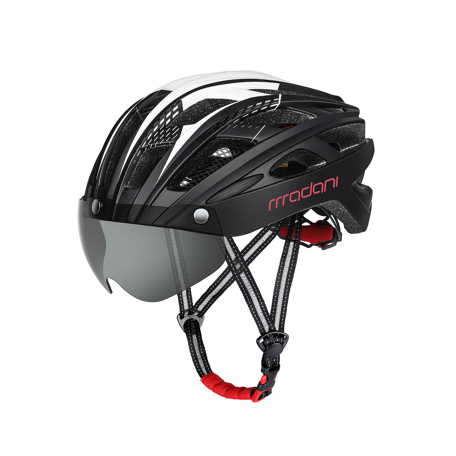Kask rowerowy z szybą fotochromową madani HT19