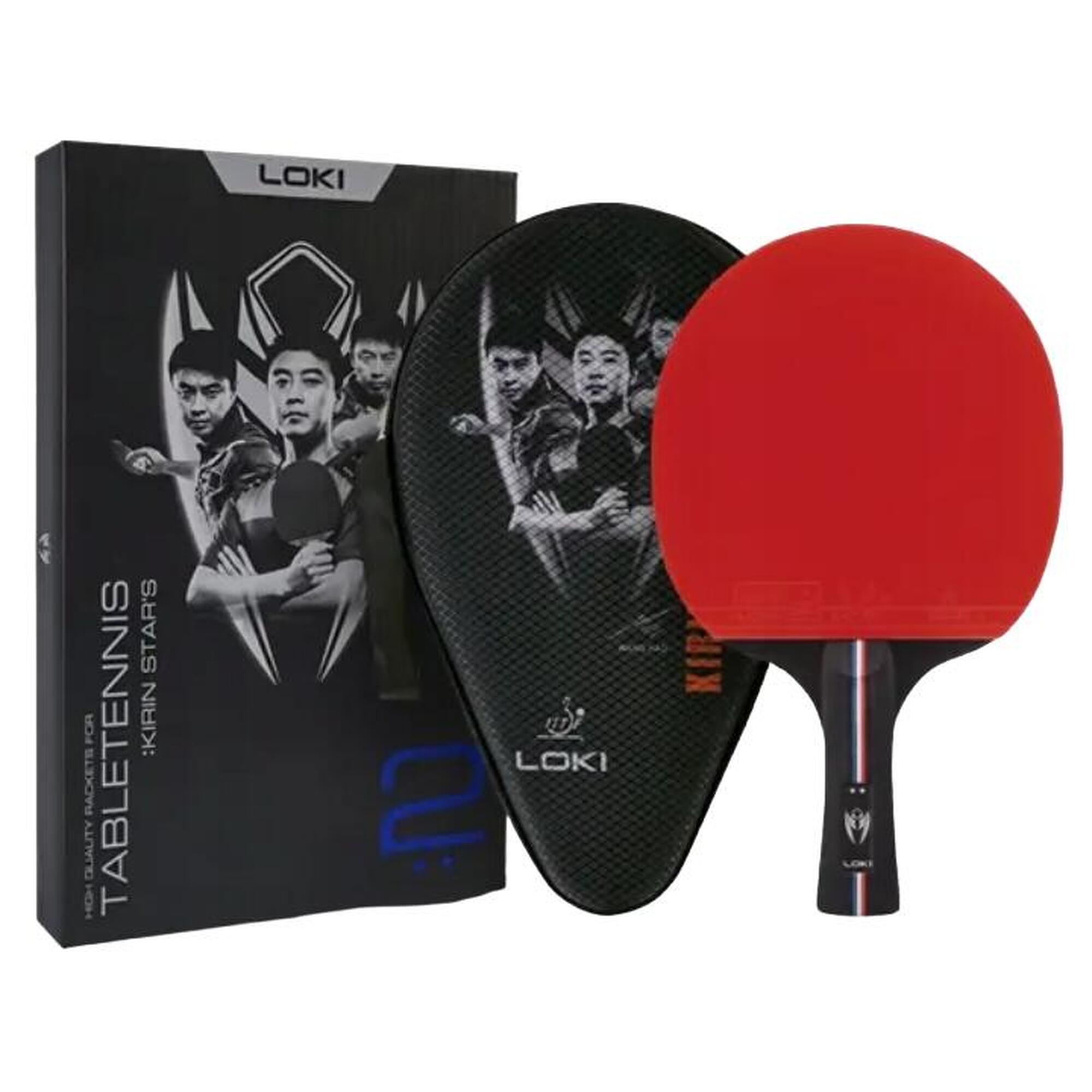 RAKIETKA DO TENISA STOŁOWEGO ping ponga CHIŃSKA z pokrowcem LOKI Kirin **