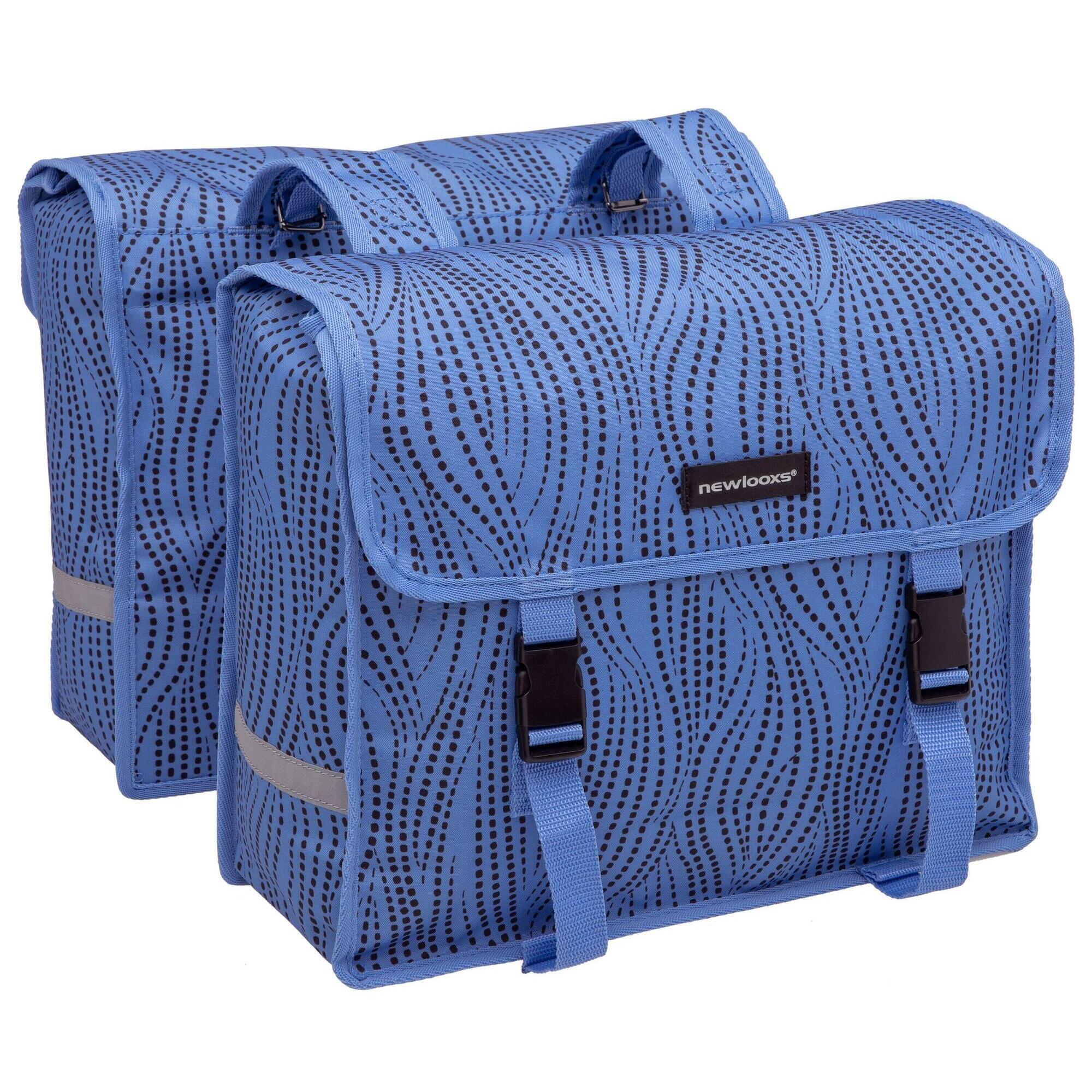 Podwójna sakwa Fiori Double Alma, niebieska