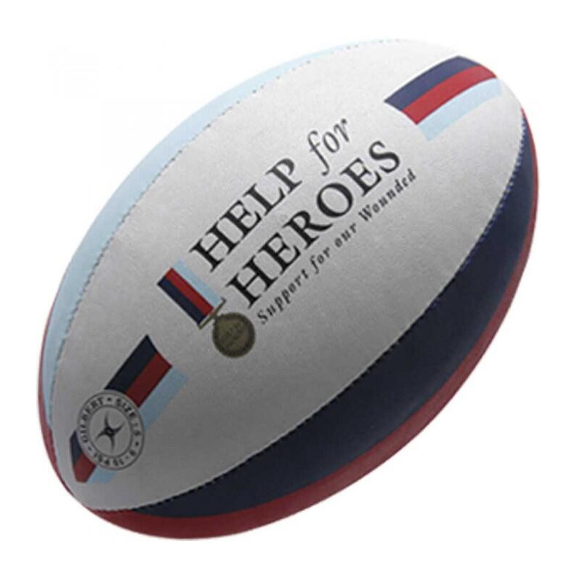 Piłka do rugby Gilbert Supporter Help The Heroes