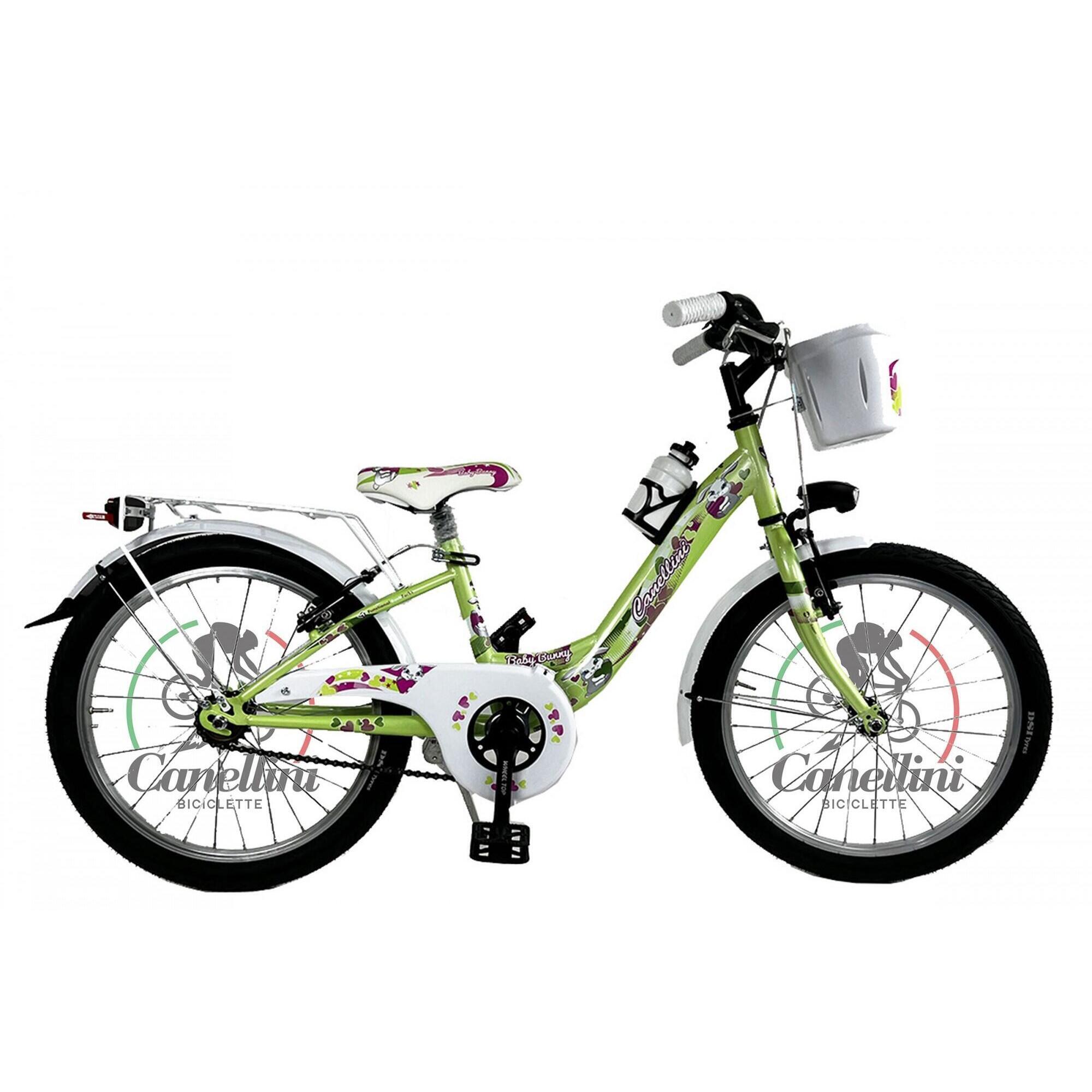 Rower Dziecięcy Canellini VENERE 20" BABY BUNNY - Jasnozielony