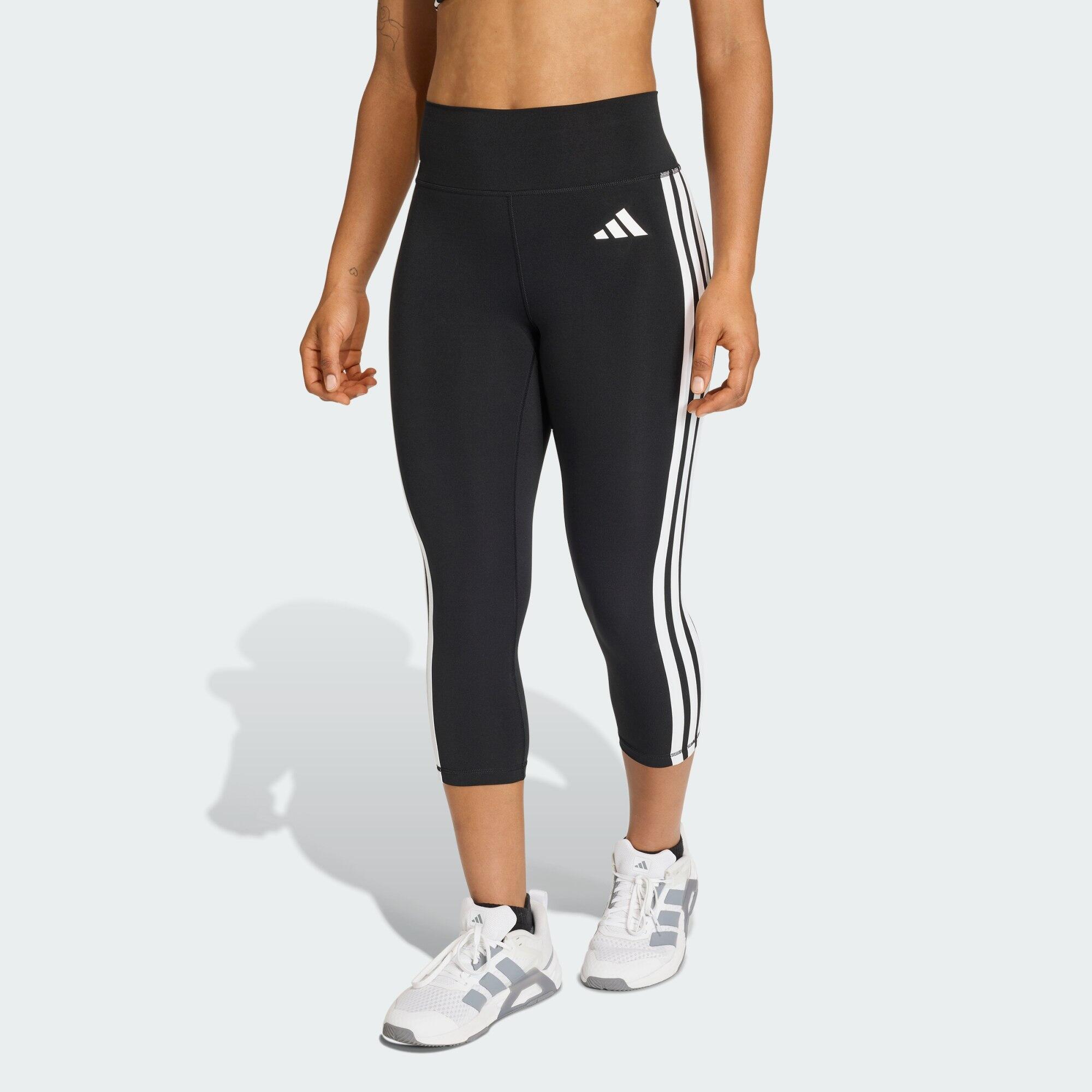 Legginsy 3/4 Optime Essentials Workout 3-Stripes