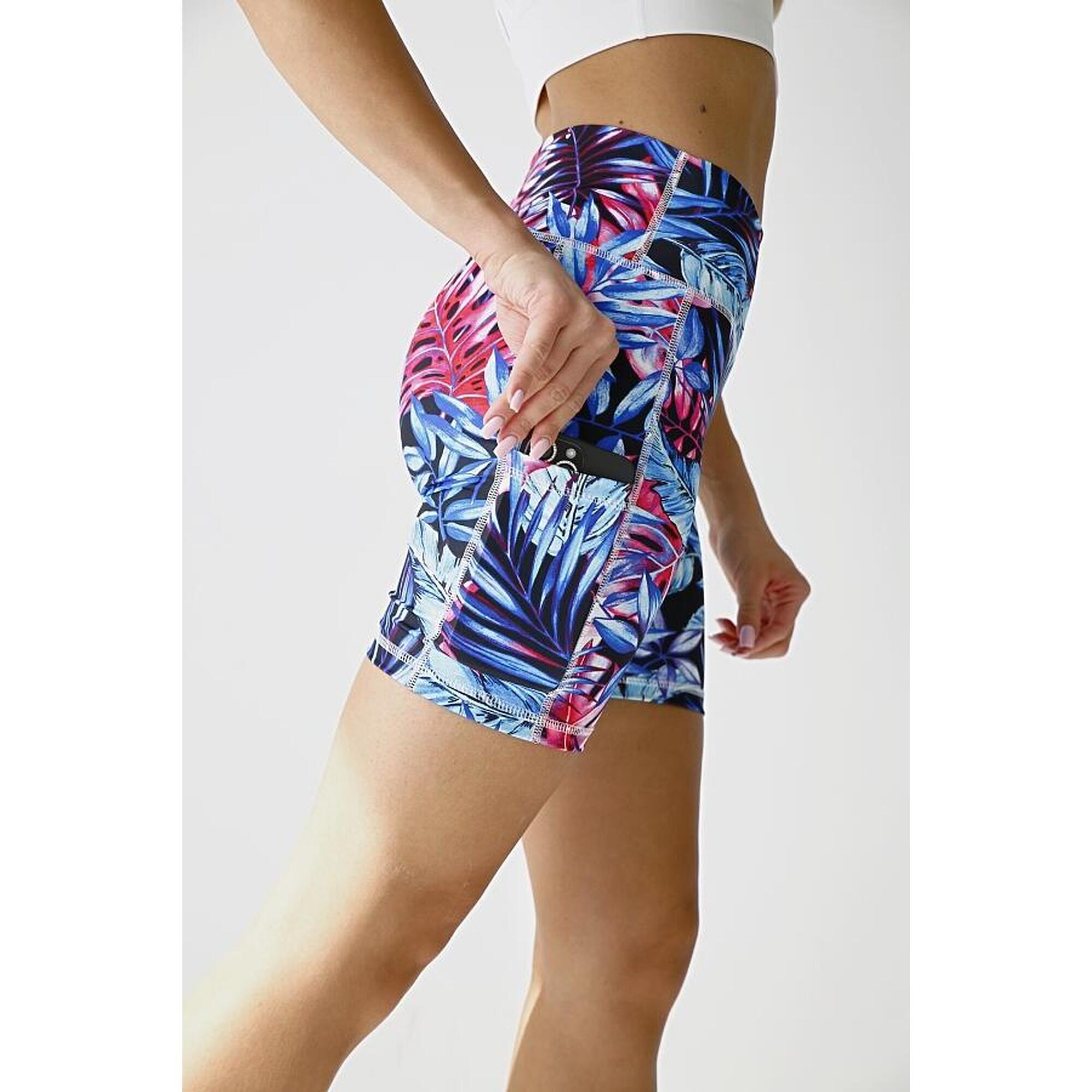 Krótkie legginsy damskie 2skin Tropicana
