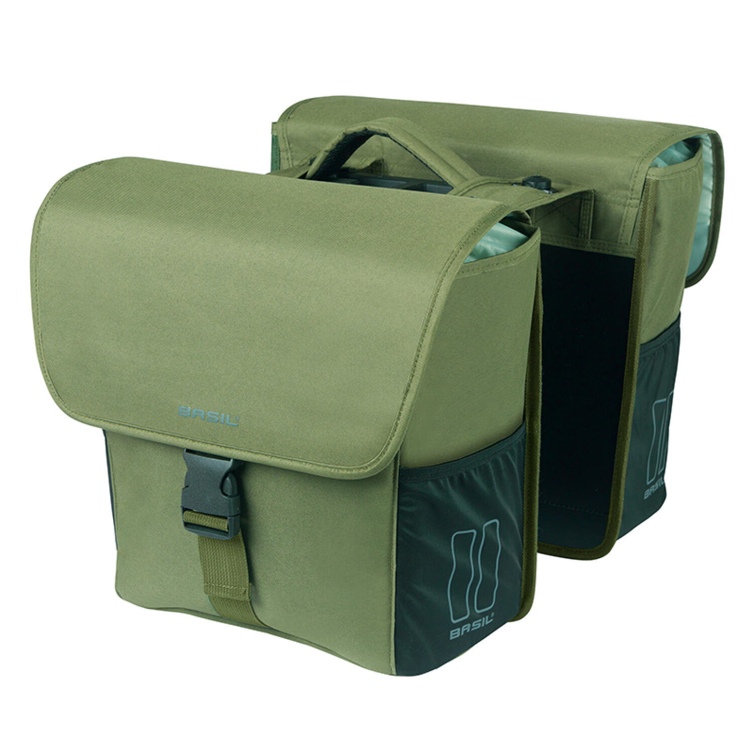 Podwójna sakwa Go MIK, ciemnozielona