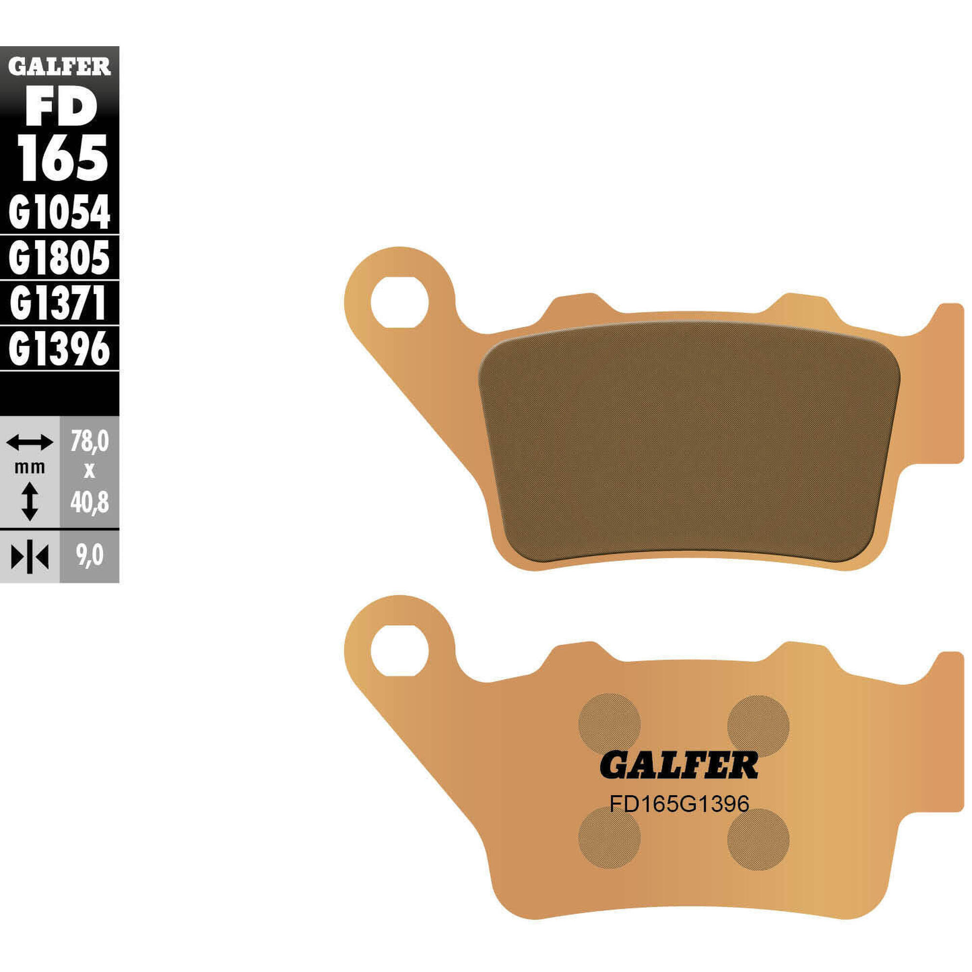 Galfer FD165 G1371 Sintered Metal Brake Pads