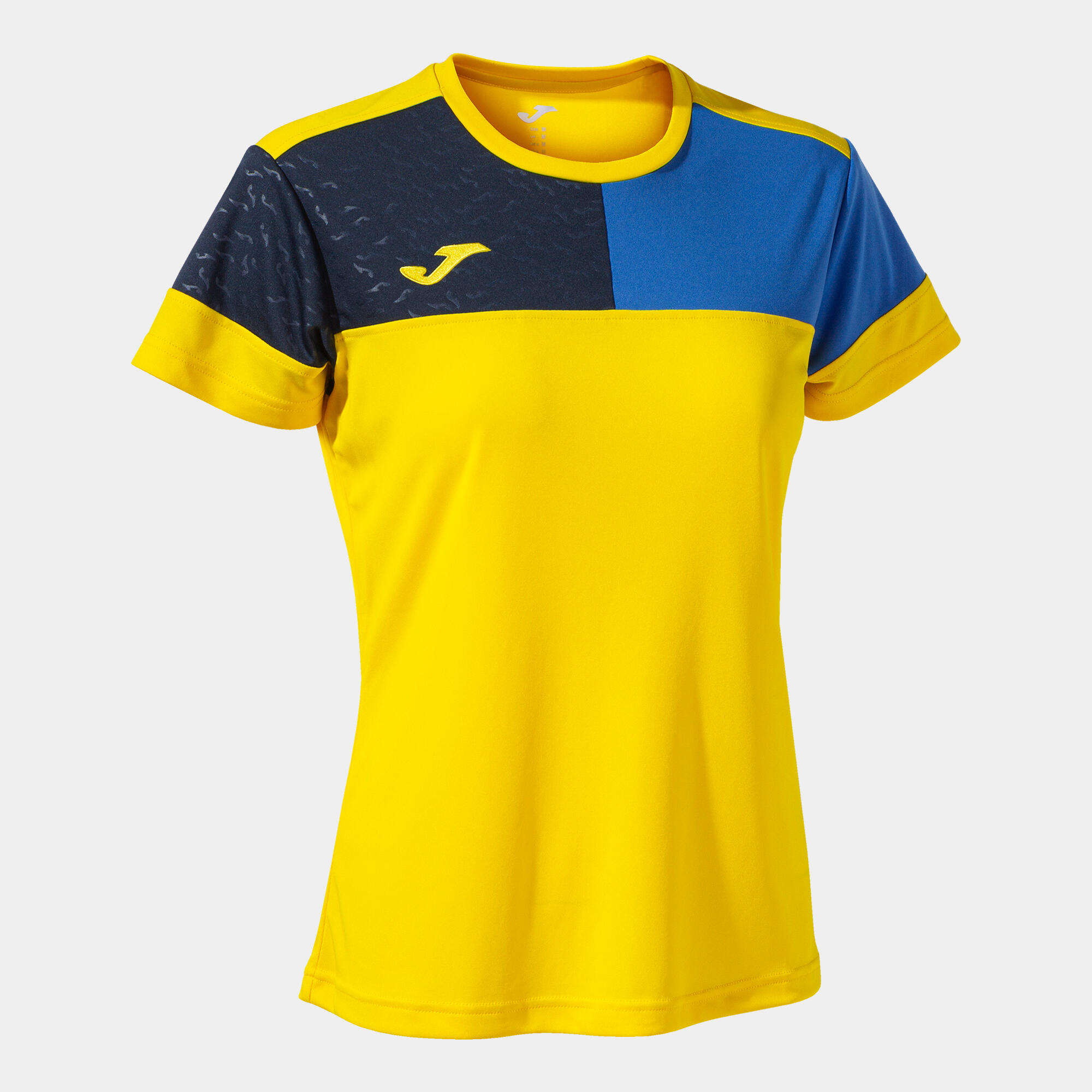 T-shirt Joma Damski Geel-Blauw - Sportowy i Oddychający