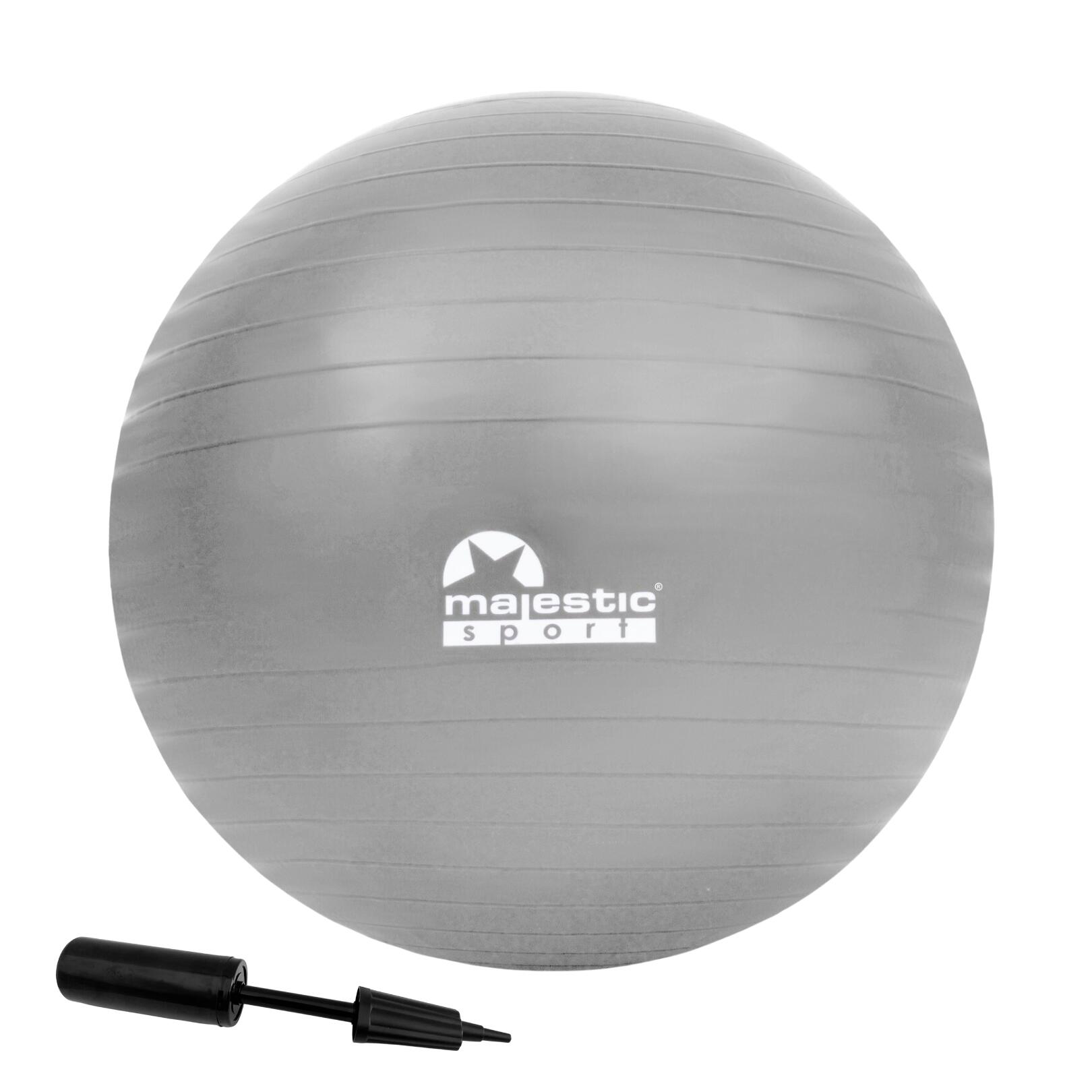 Piłka gimnastyczna Majestic Sport 75 cm z pompką