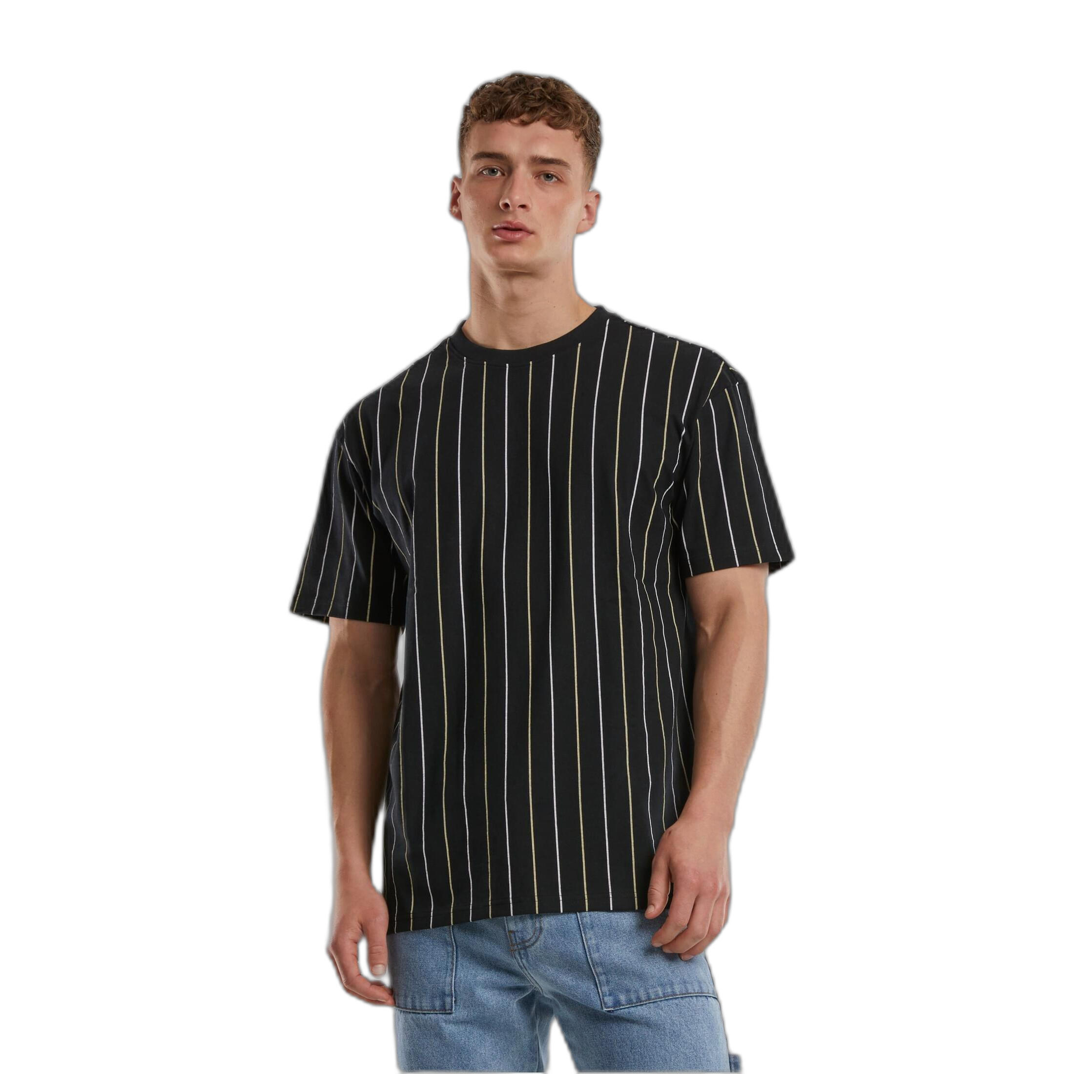 Koszulka damska Urban Classics Printed Pinstripe