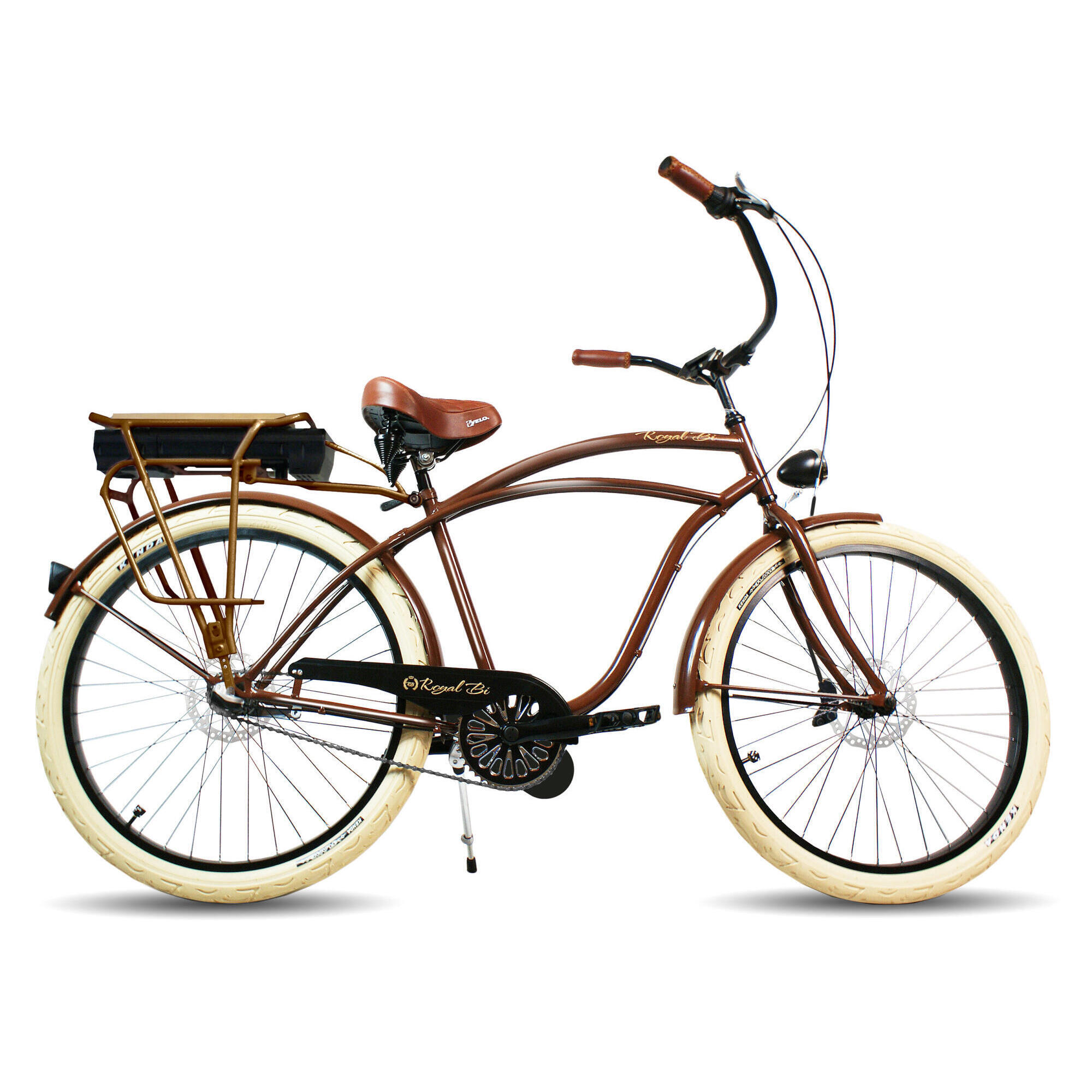 Rower elektryczny e-bike beach cruiser miejski męski Brownie 26