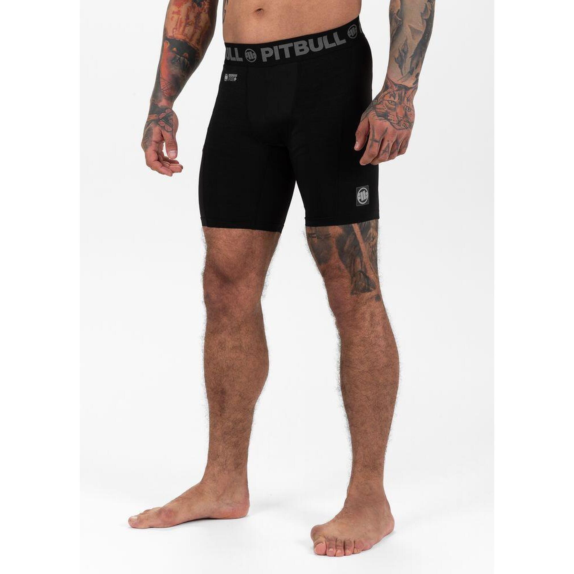 Spodenki męskie Pitbull kompresyjne Performance Pro Plus New Logo