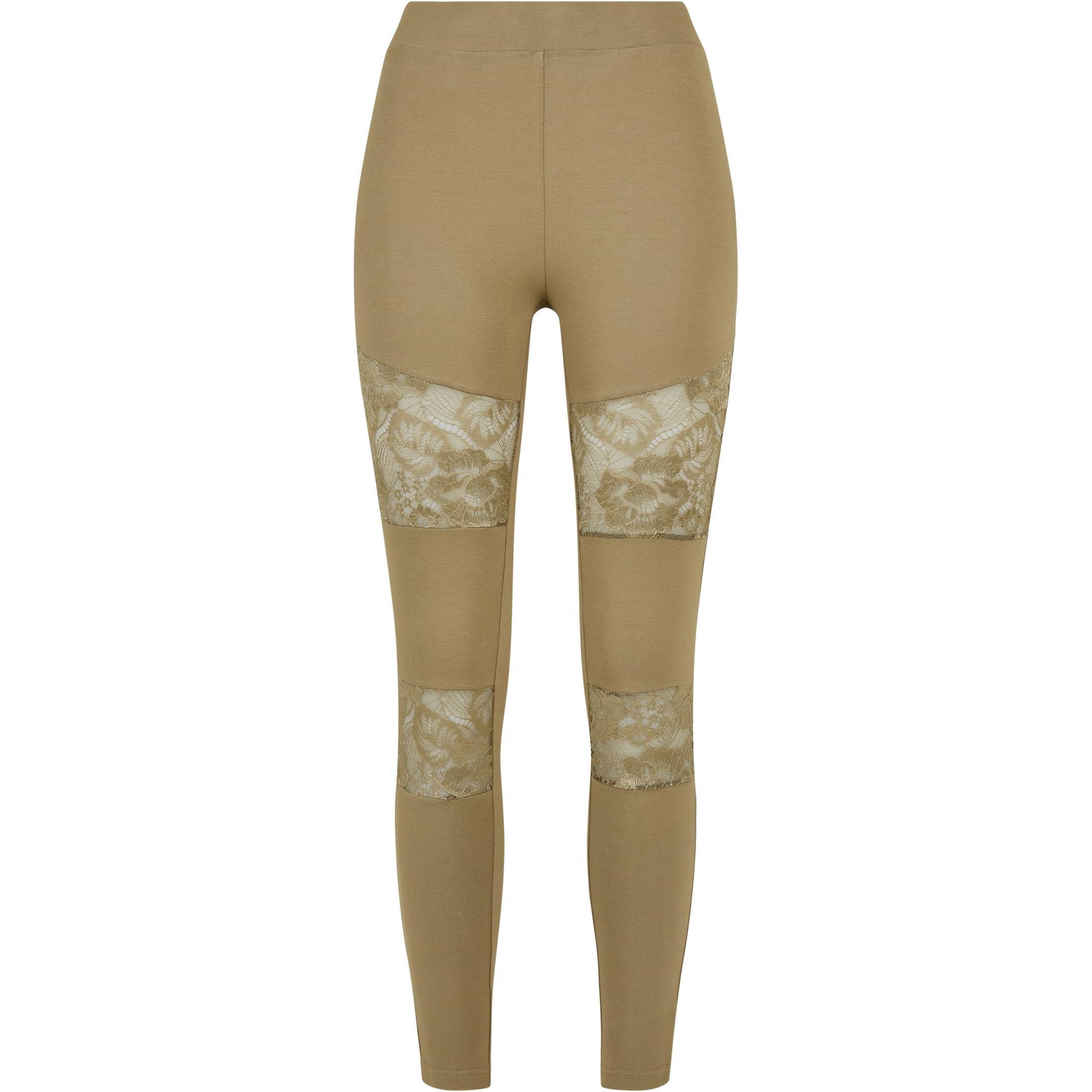 Legginsy damskie Urban Classics Laces Inset