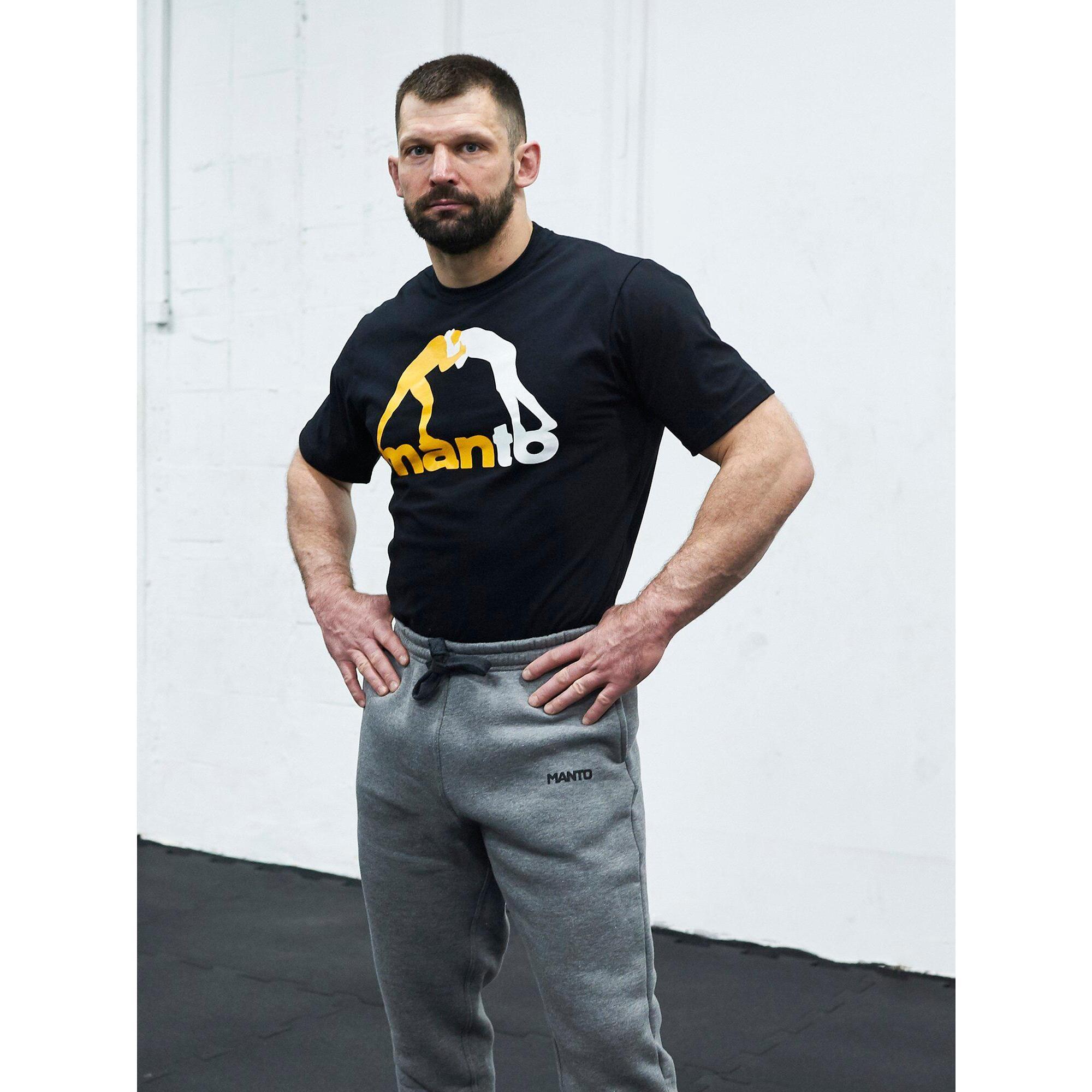 Koszulka sportowa męska MANTO Logo z krótkim rękawem