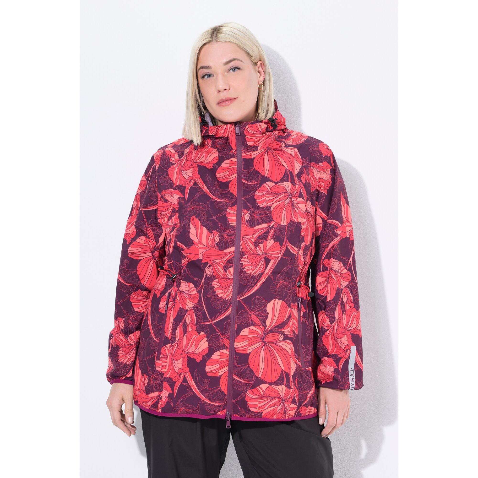 Damskie Kurtka przeciwdeszczowa lekka wodoodporna kaptur można ją łatwo schować