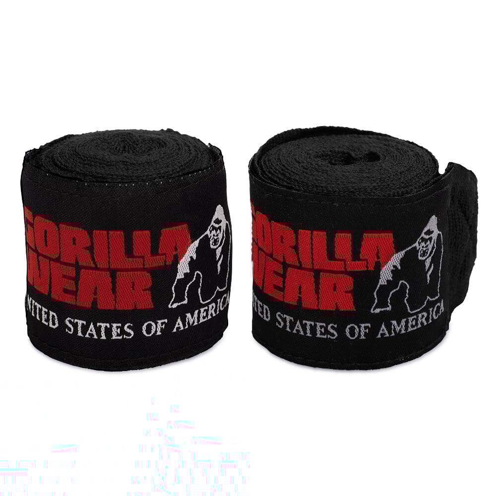 Boxing Owijki na dłonie - Czarny - 3m