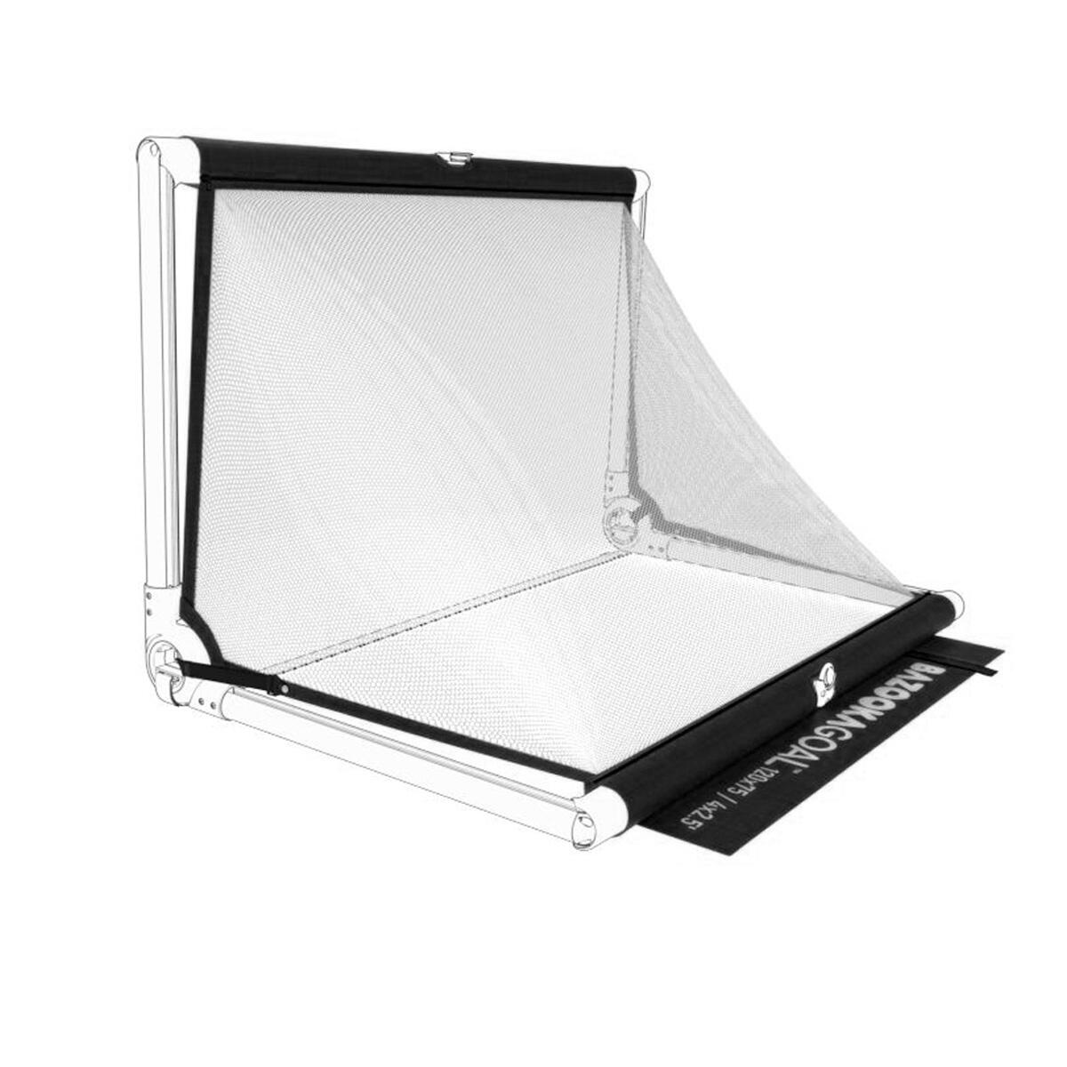 Siatka Do Bramki Bazookagoal 120X75 Cm Czarno-Biała