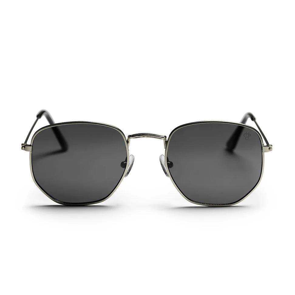 Okulary CHPO Ian srebrne czarne 16132DC