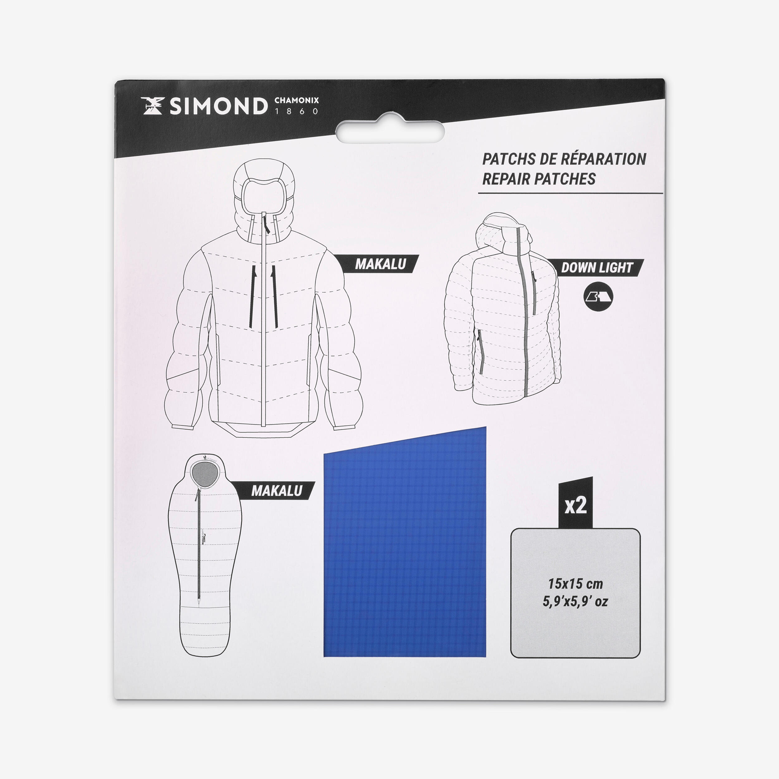 Łatka do reperacji odzieży puchowej i śpiworów