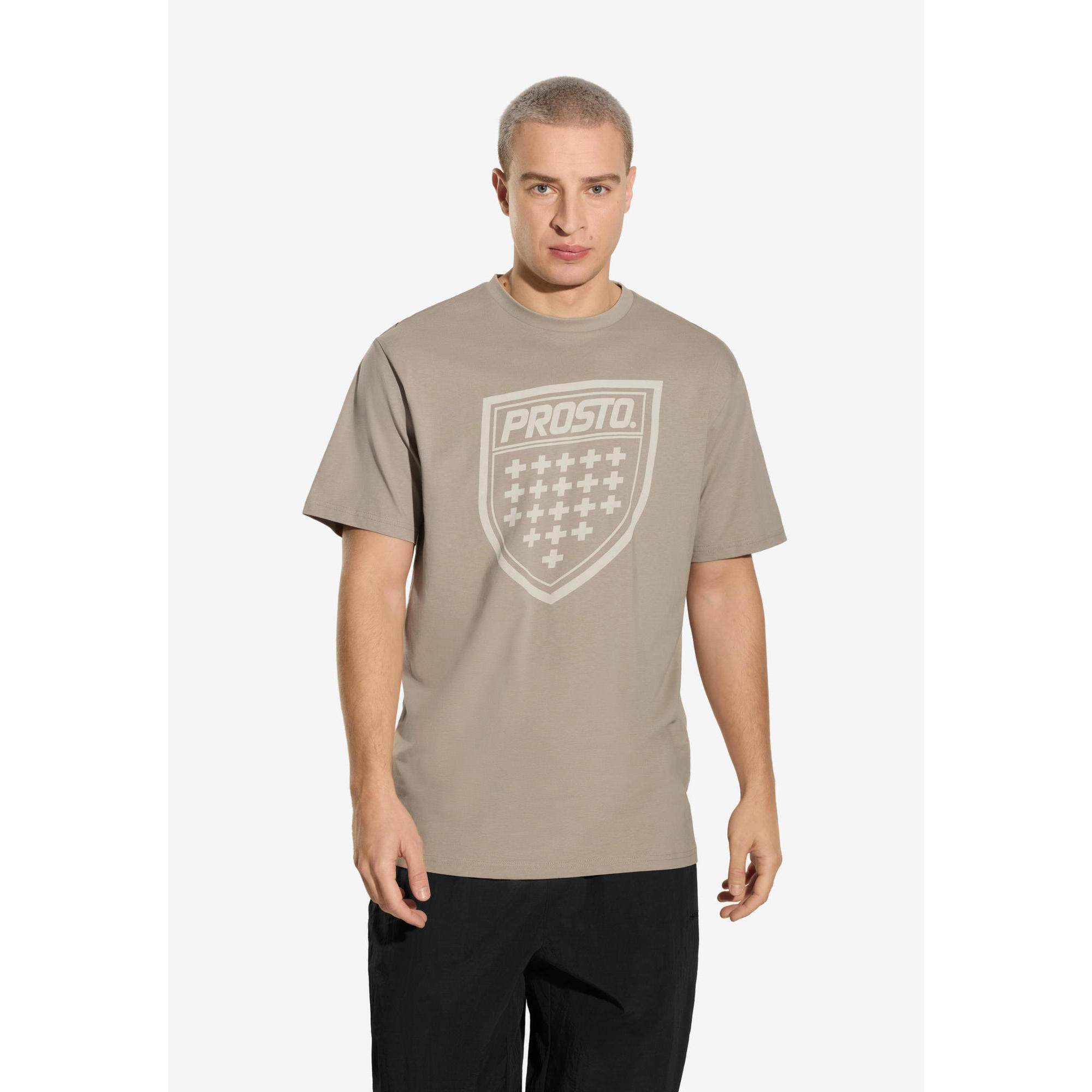 Koszulka sportowa męska Prosto Shield z krótkim rękawem