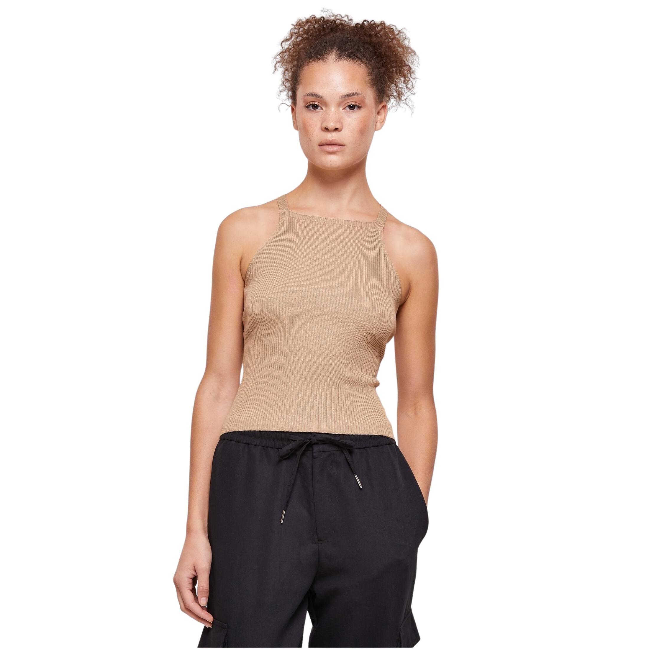 Damski dzianinowy cross-back tank top Urban Classics Rib