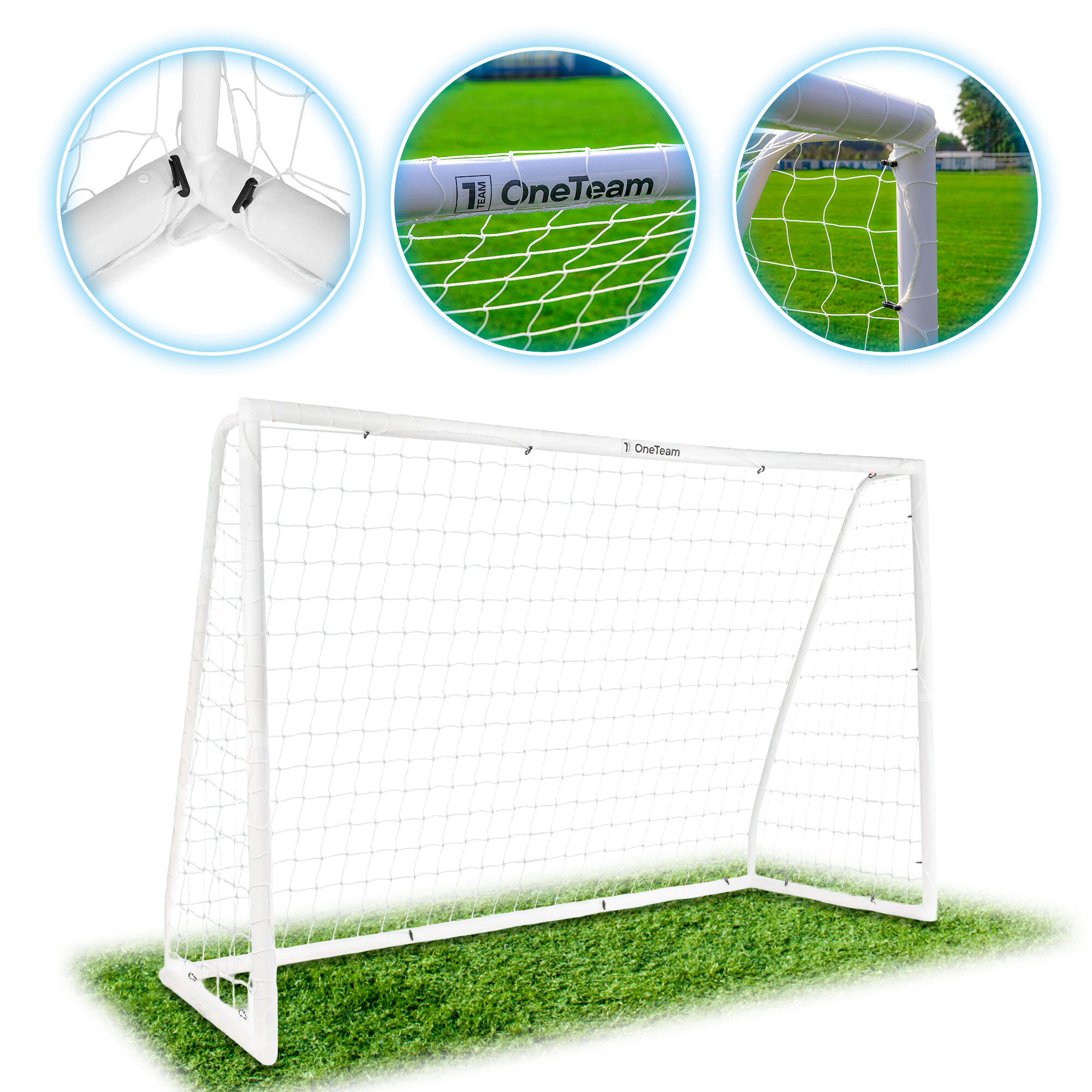 Bramka do piłki nożnej OneTeam PVC 300 x 200 cm
