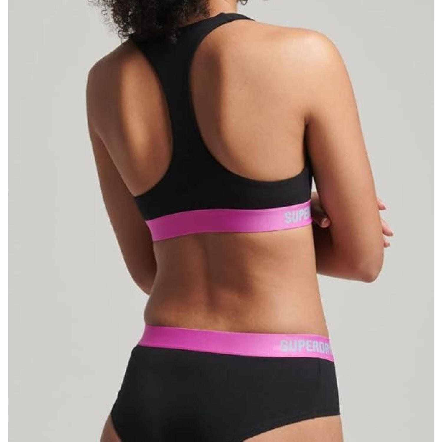 Biustonosz sportowy damski Superdry Offset Logo Crop