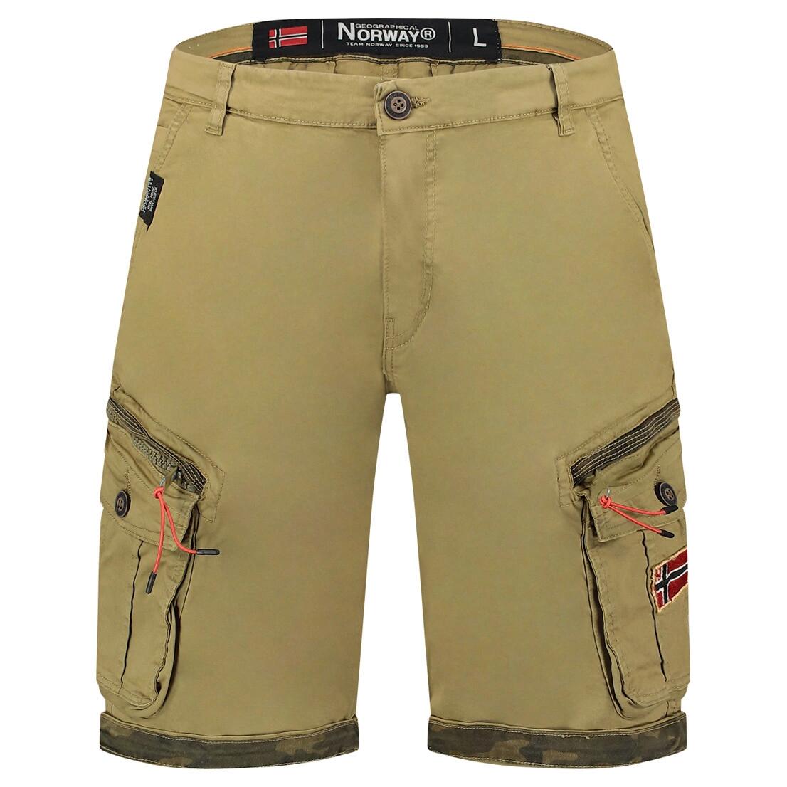 Bermudy Geographical Norway PARENTO MASTIC DB MEN 317 mastyks (jasnobeżowy)