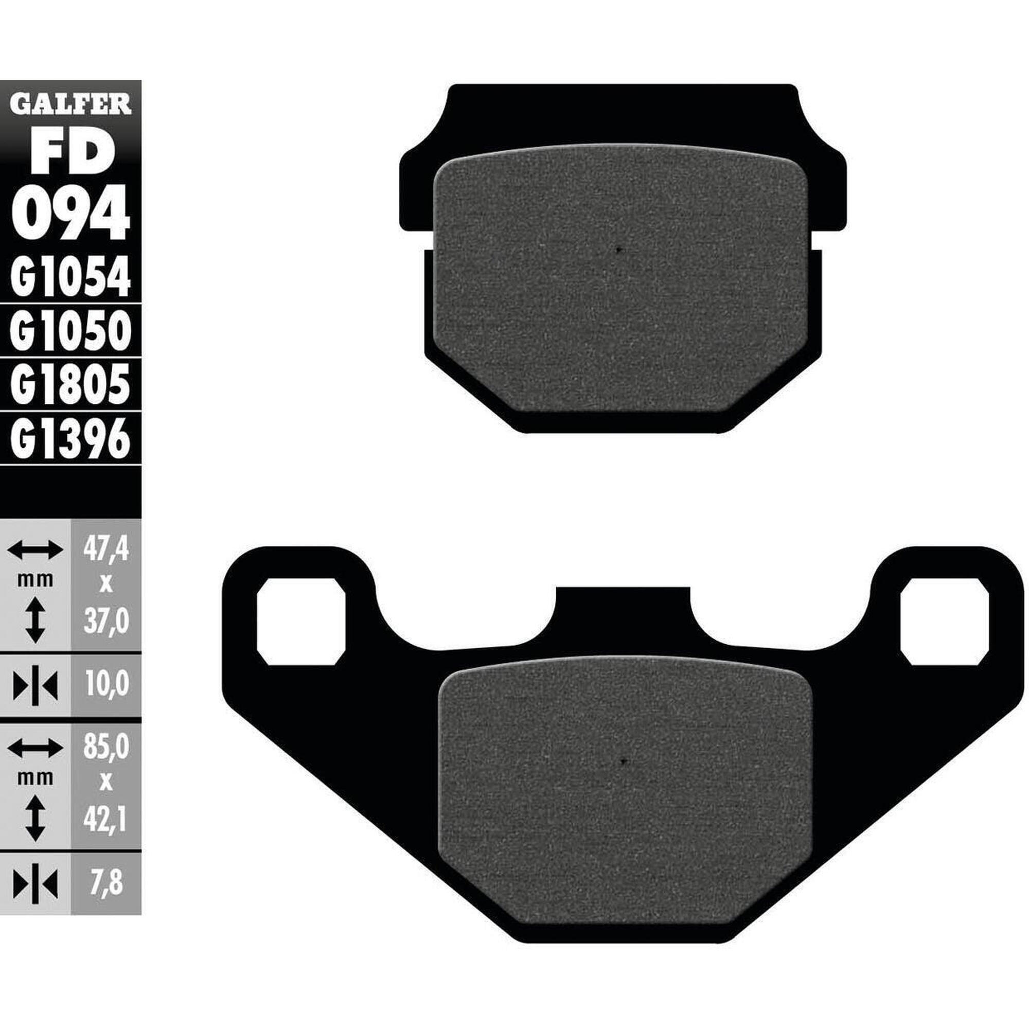 Organiczne Klocki Hamulcowe Galfer FD094 G1050