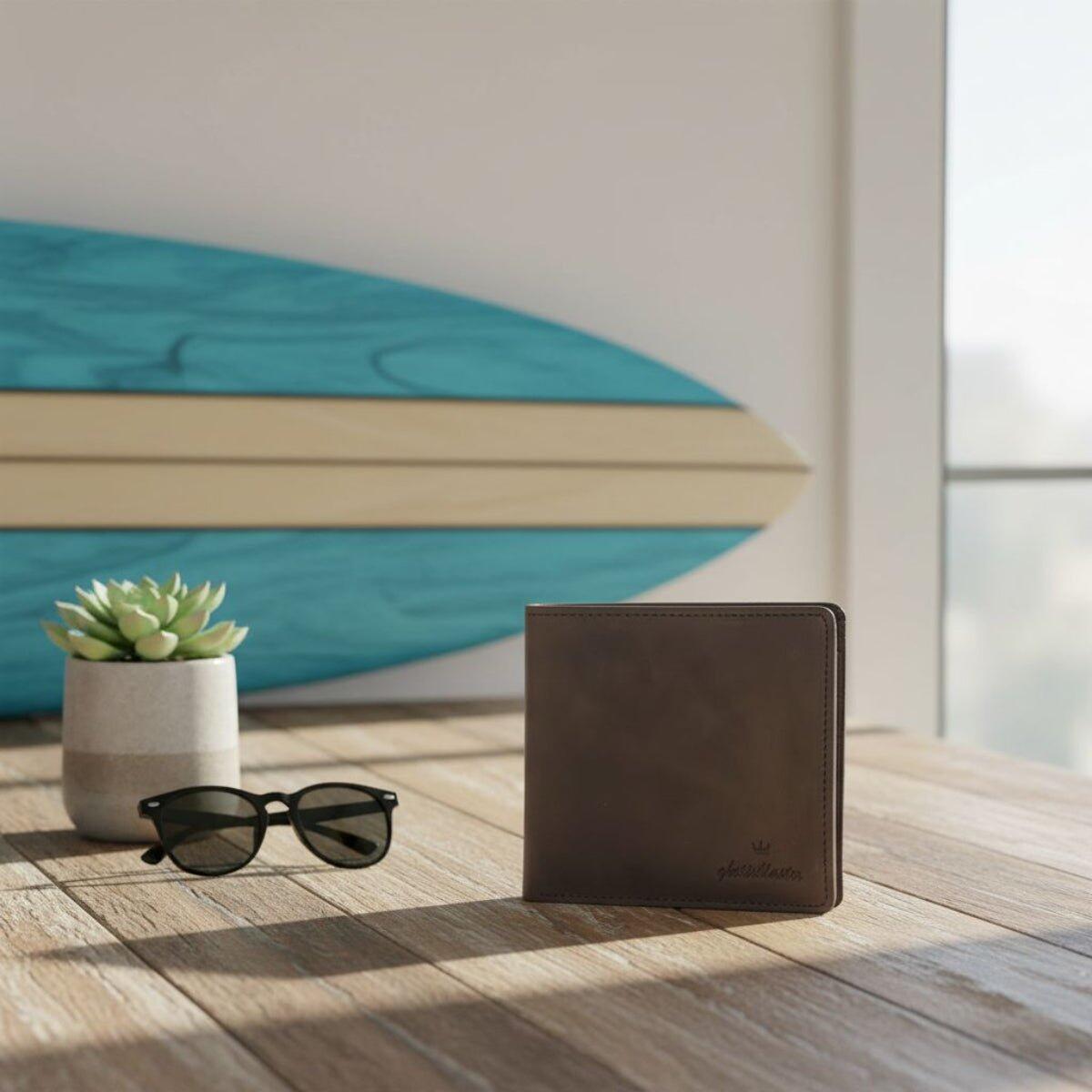 Ghetto Blaster Elegancki portfel ze skóry z ochroną RFID