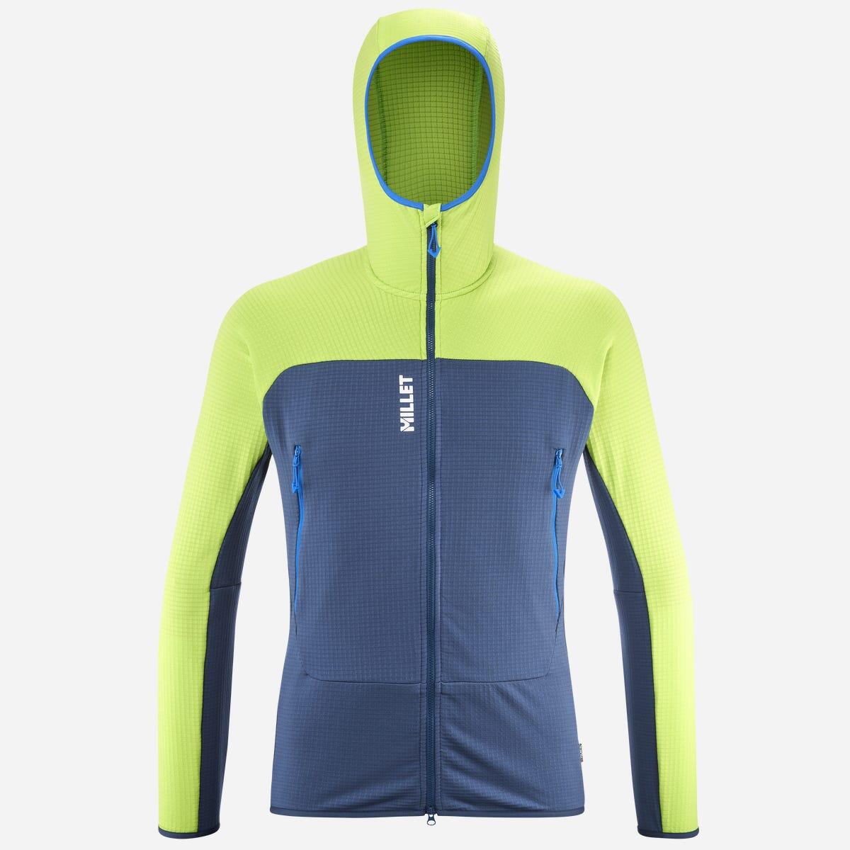Bluza turystyczna męska Millet Fusion Grid Hoodie active fit POLARTEC Powergrid