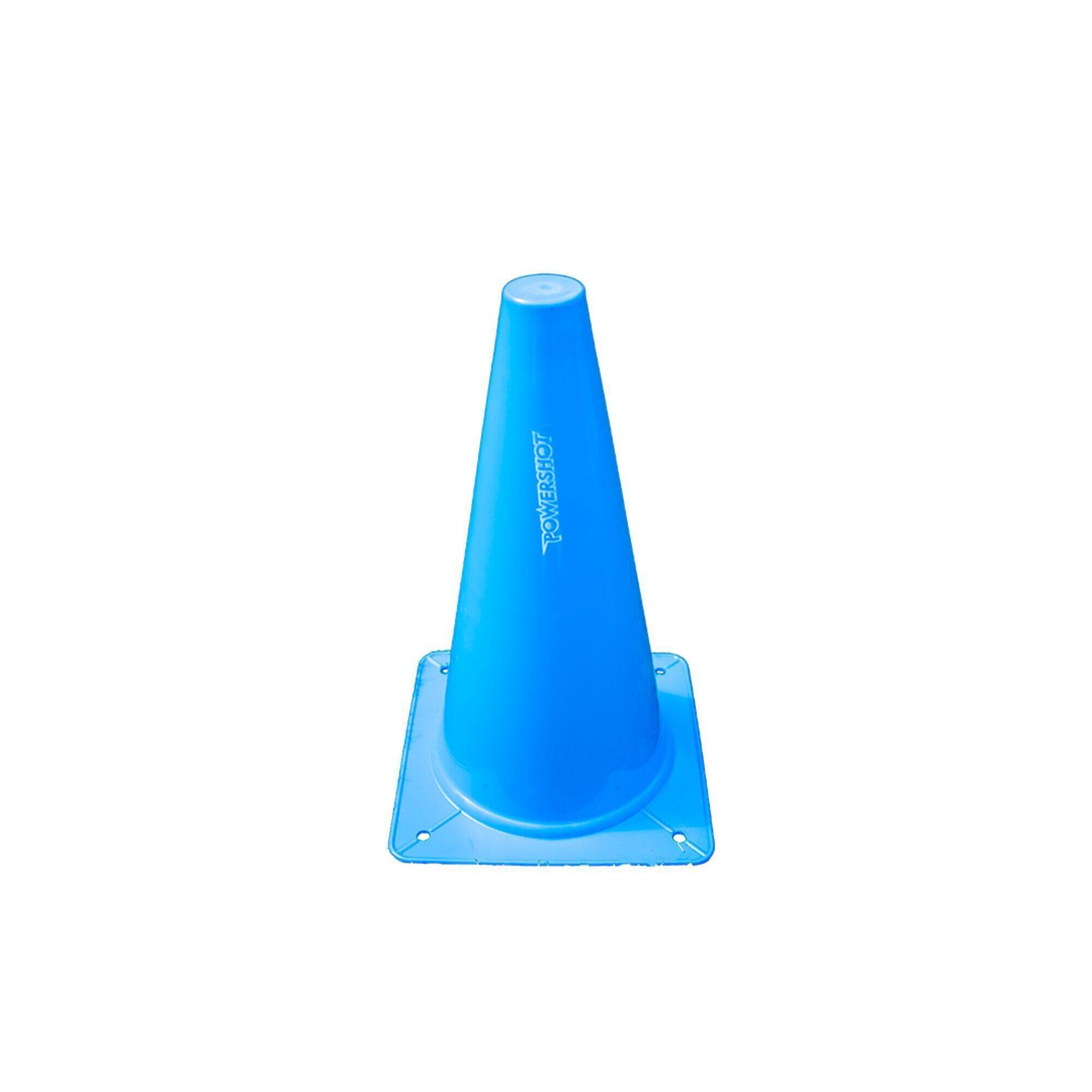 Zestaw 4 elastycznych stożków granicznych - 30 cm - niebieski