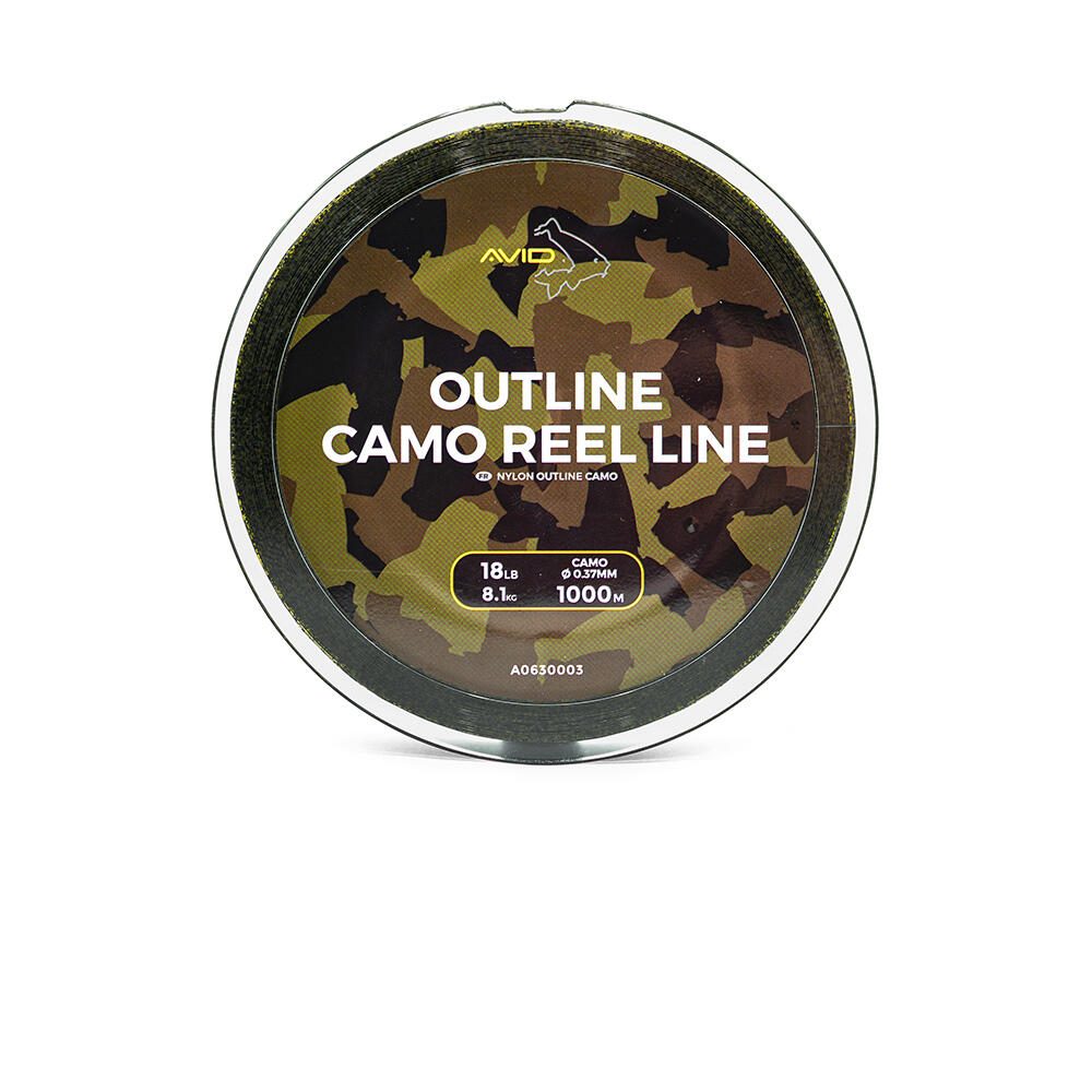 Nylon wędkarski Avid Outline camo reel line 18lb 1000 m